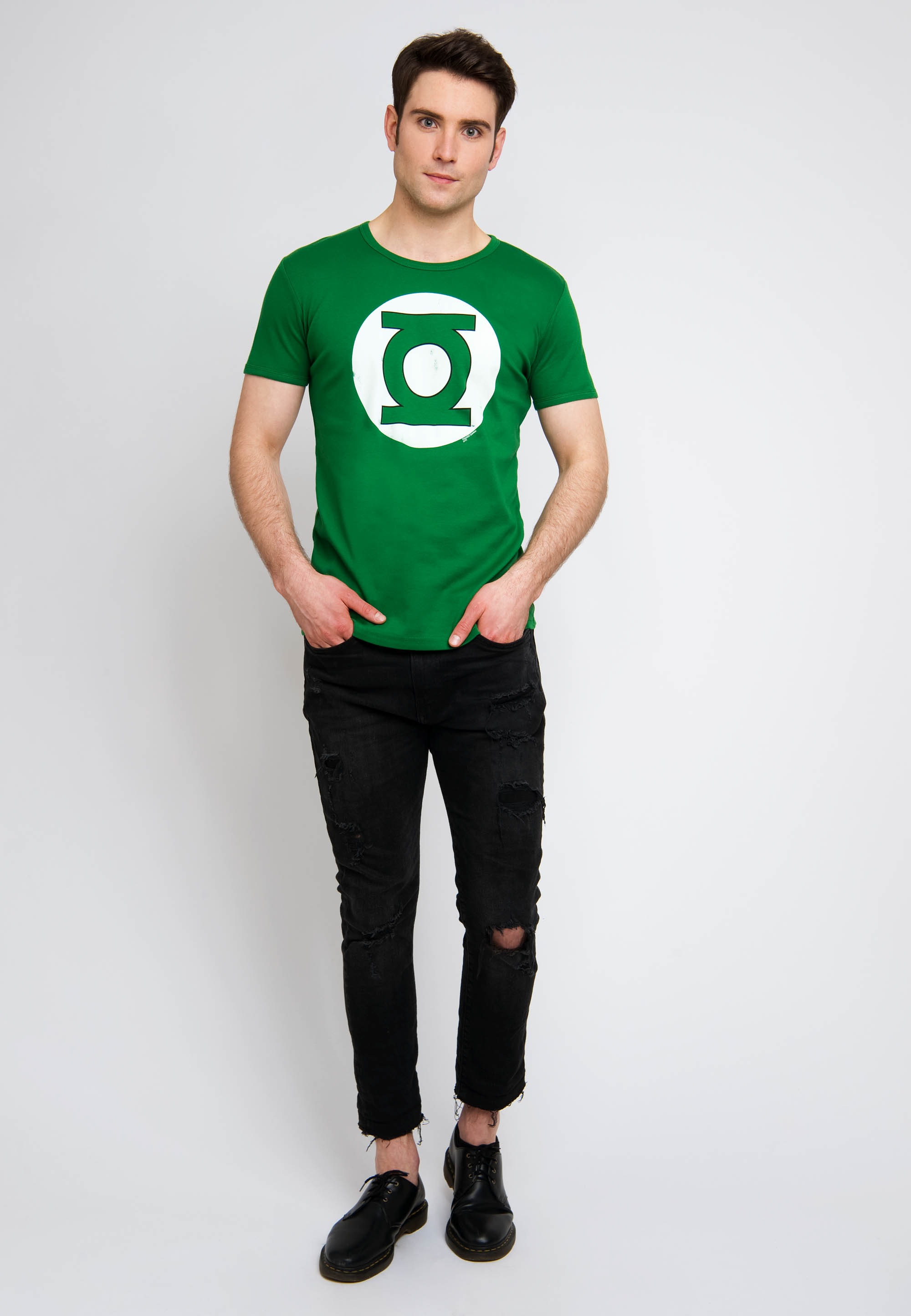 LOGOSHIRT T-Shirt »DC - Green Lantern Logo«, mit Green-Lantern-Logo