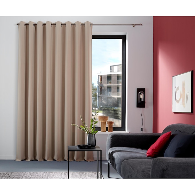 my home Vorhang »Sola«, (1 St.), Breite 130 cm und 270 cm, einfarbig,  Verdunkelung, Überbreite | BAUR