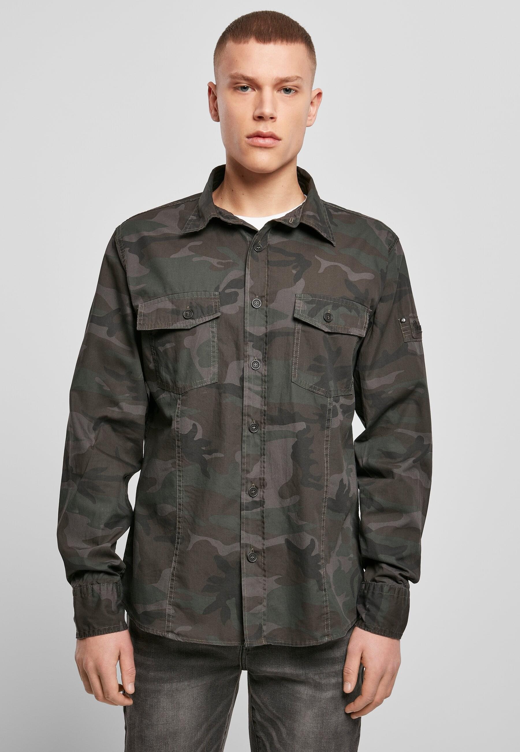Brandit Langarmhemd »Brandit Herren Slim Worker Shirt«, (1 tlg.)