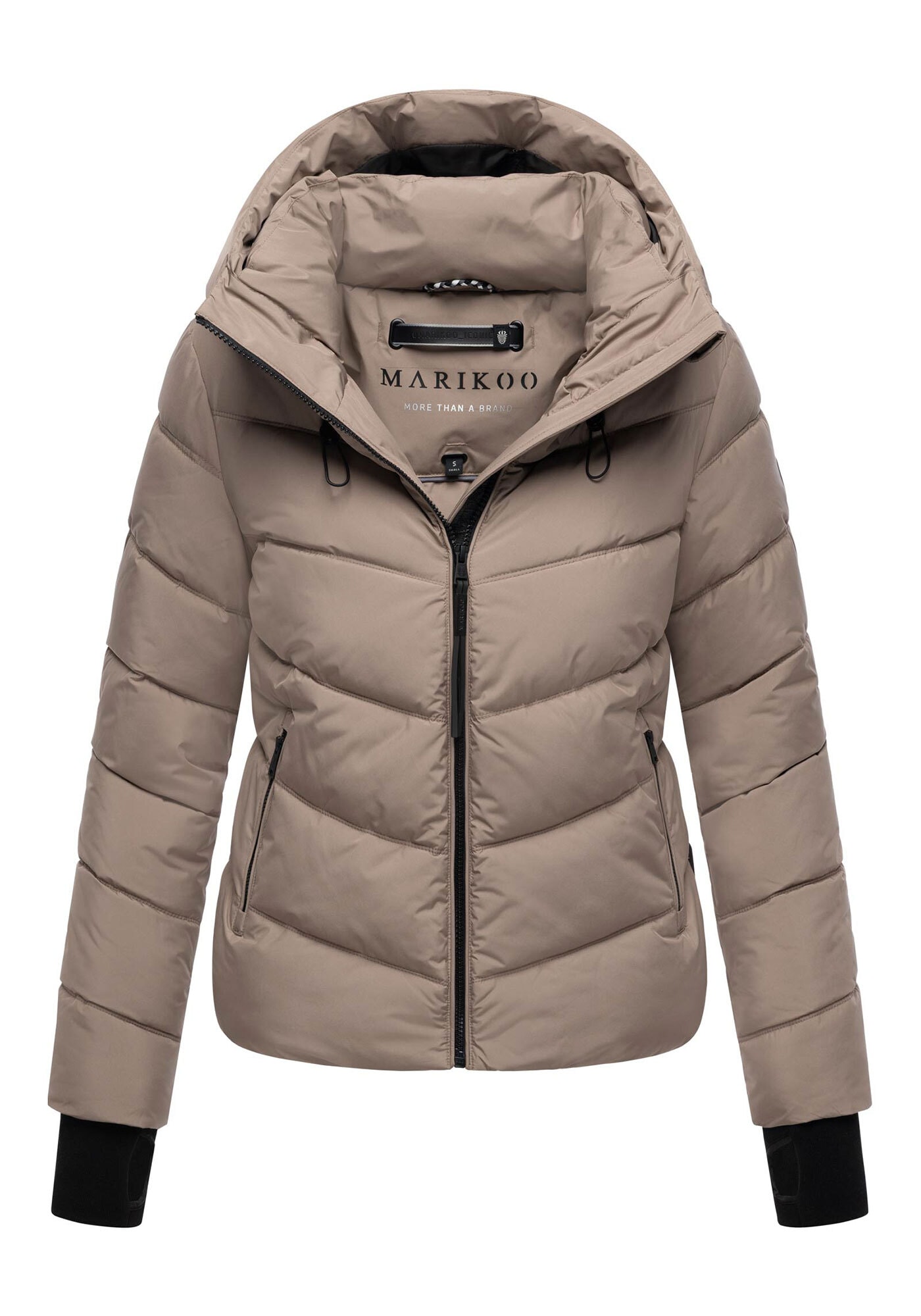 Marikoo Winterjacke »Yukanii«, Ärmelbündchen mit Daumenloch