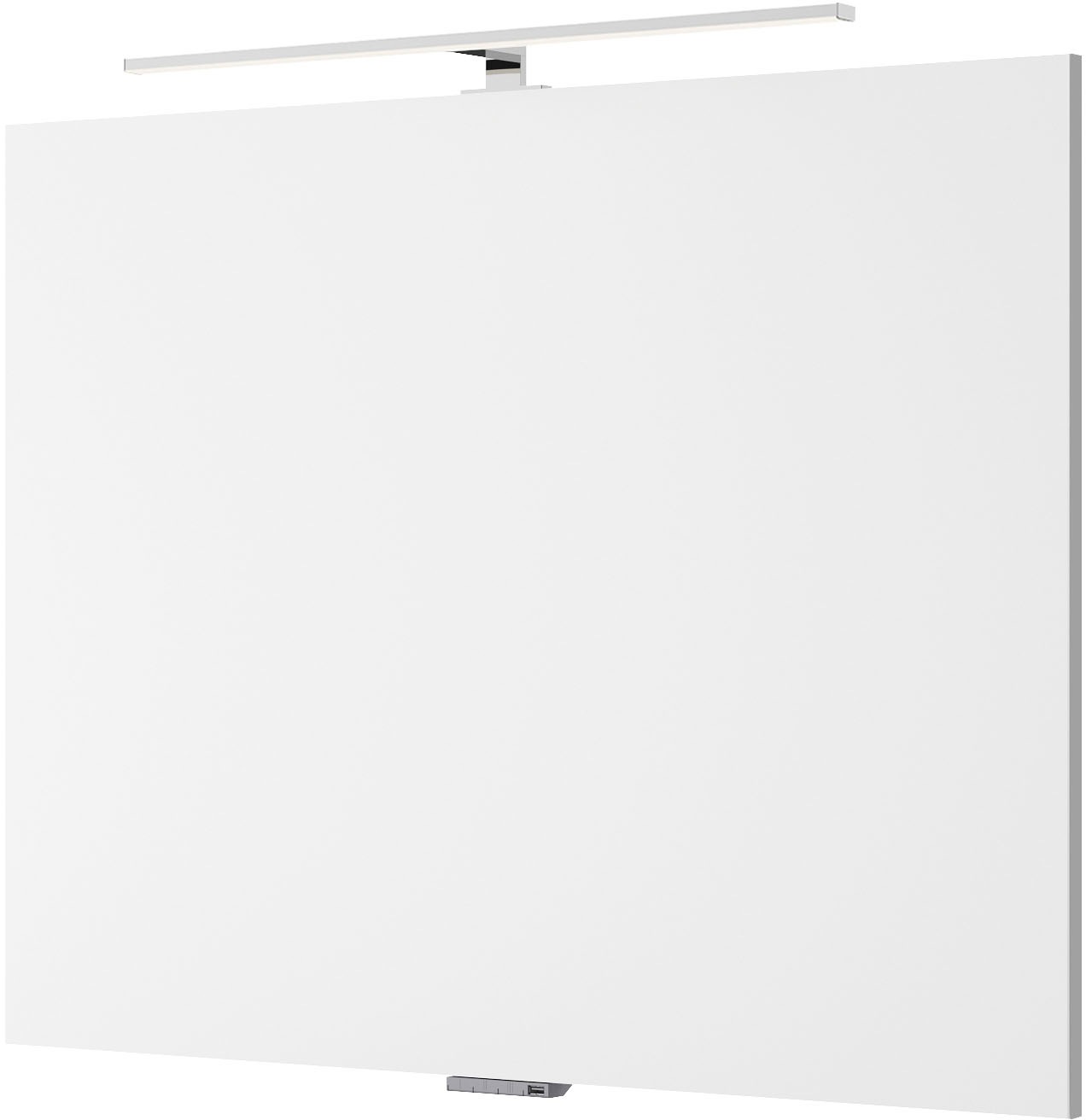 Saphir Badmöbel-Set »Serie 4035 2-teilig, Keramik-Aufsatzbecken mit LED-Spiegel, 90cm breit«, (Set), Waschplatz inkl. Türdämpfer, 1 Tür, 2 Schubladen, Griffe Chrom Glanz