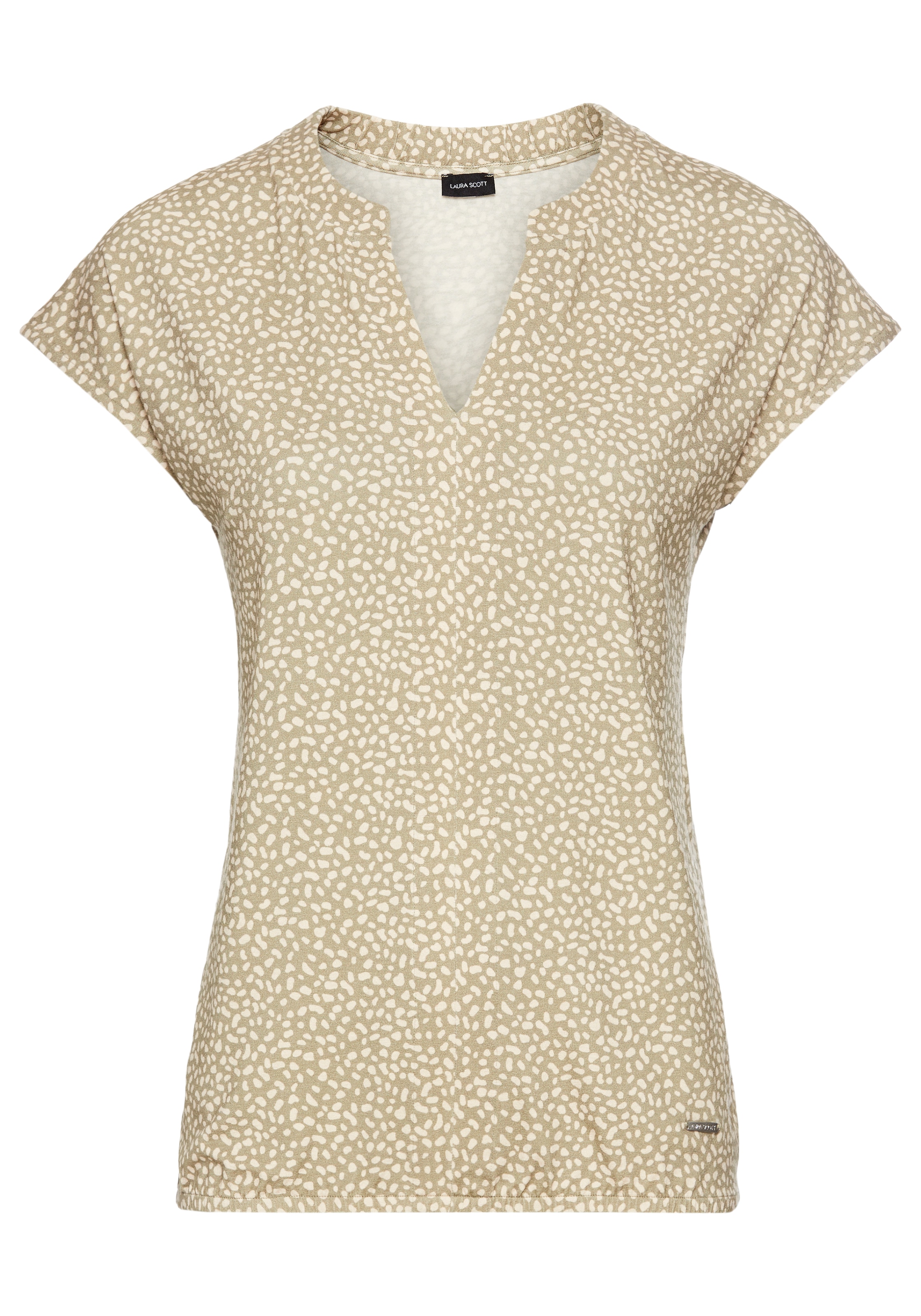 Laura Scott Print-Shirt, mit elastischem Saum - NEUE KOLLEKTION