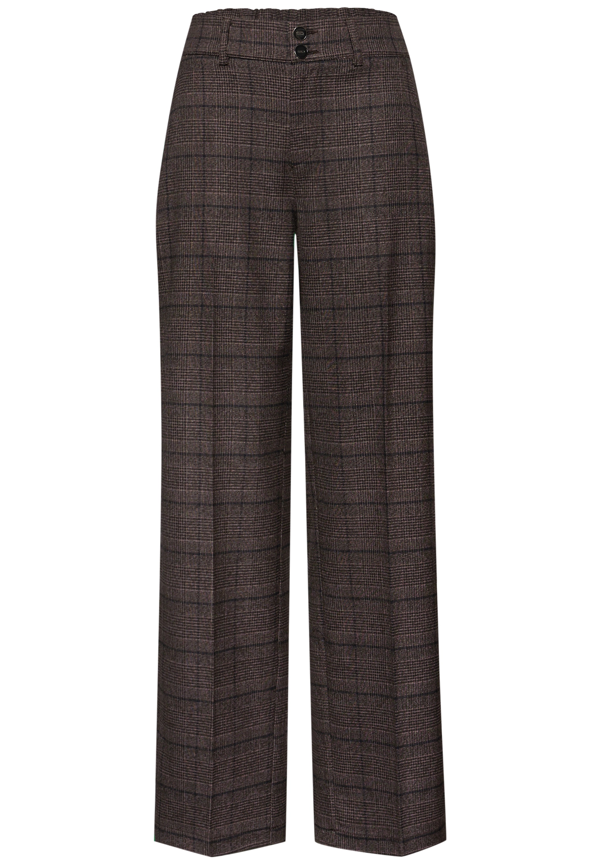 STREET ONE Stoffhose  mit Karo Muster