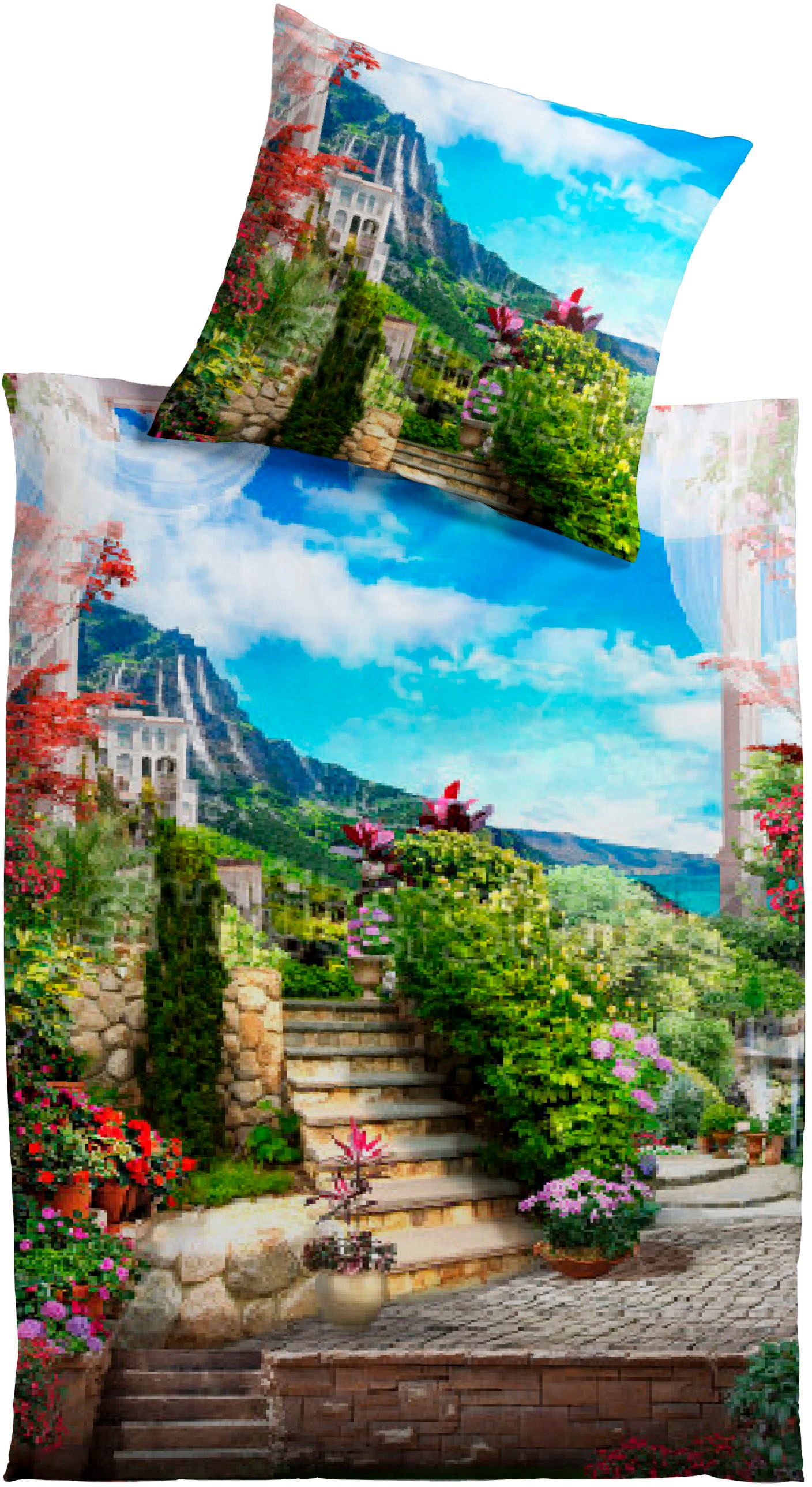 KiNZLER Bettwäsche "Trentino" 2 Stk. aus Baumwoll-Renforcé günstig online kaufen