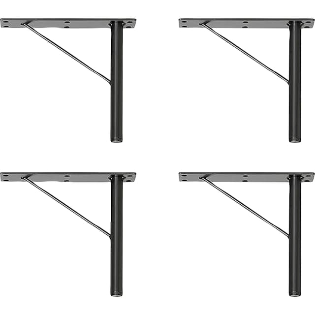 Hammel Furniture Möbelfuß »Mistral / Mistral Kubus Bein, Stützfuß«, (4  St.), Metall, in mehreren Farben, Höhe: 20 cm | BAUR