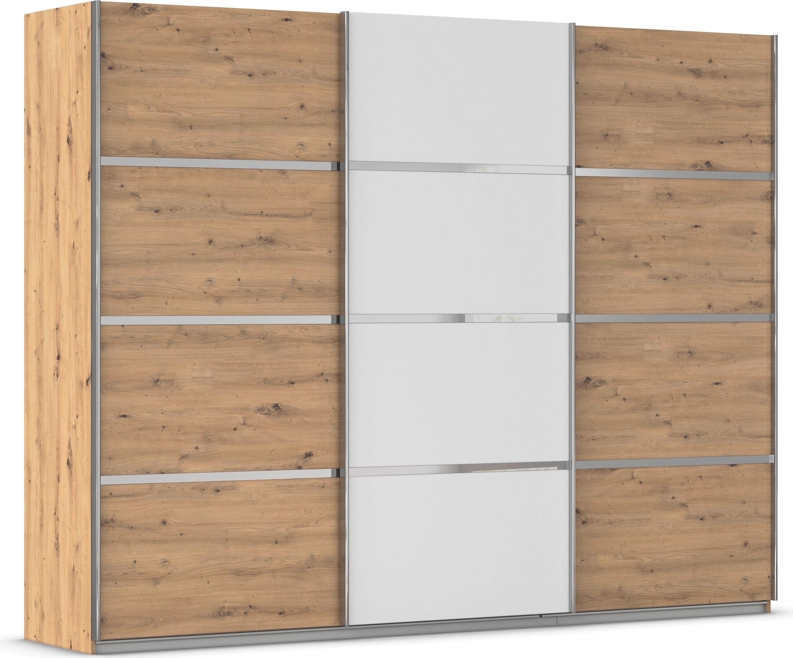 OTTO home Kleiderschrank "Mehrzweckschrank Aktenschrank Möbel Mietswohnung Schlafzimmer AVOLA" 3 verschiedene Ausstattungen BASIC/CLASSIC/PREMIUM (inkl. SOFT-CLOSE), mit eleganten Zierleisten in Chrom, Schwarz oder Weiß MADE IN GERMANY