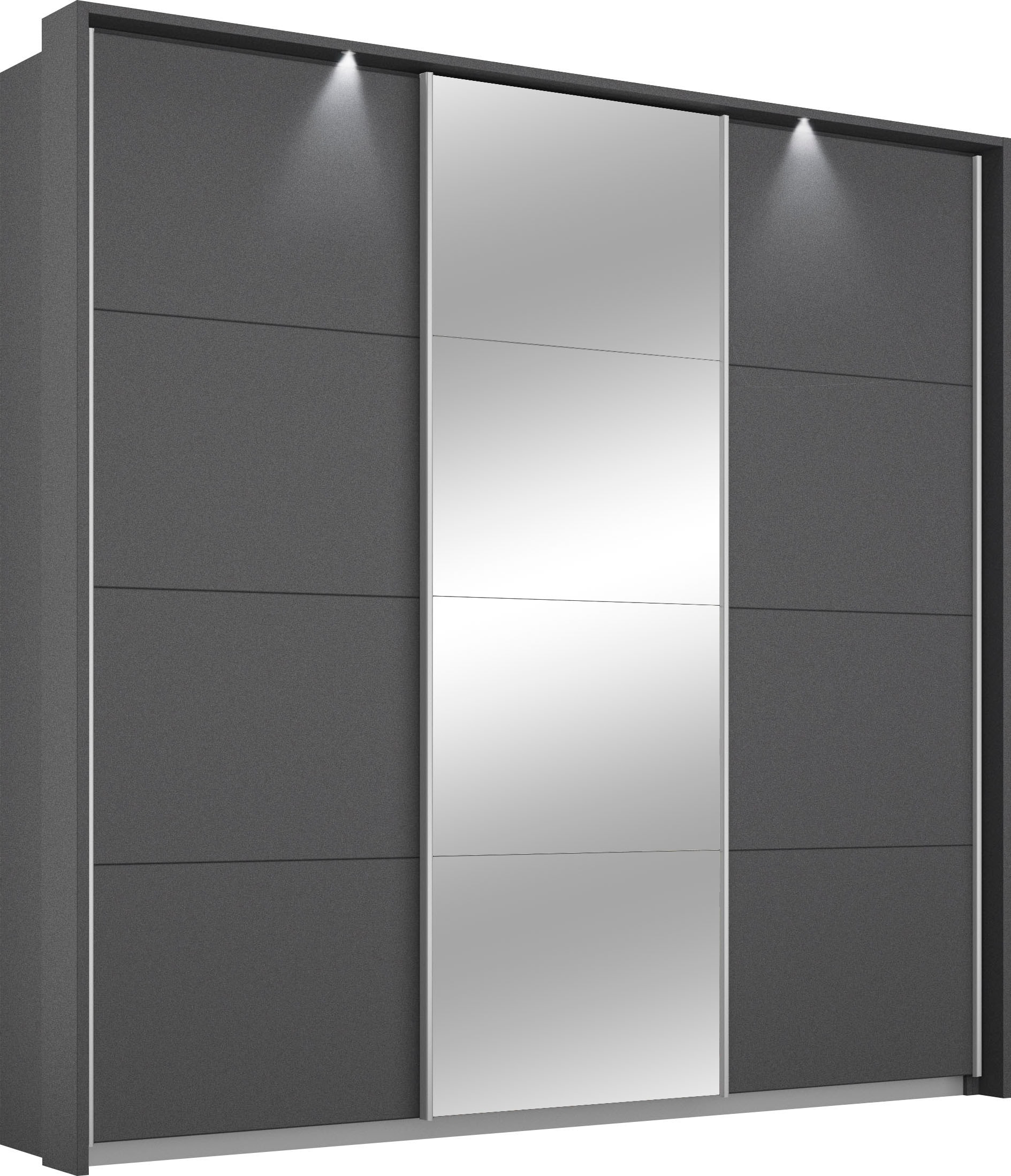 OTTO home Kleiderschrank "Kleiderschrank Schrank Garderobe Wäscheschrank TOMA mit Passepartout" Breiten 211/278/323/368 cm, Höhen 214/233 cm inkl. Passepartout, inkl. Regaleinsatz sowie zusätzlichen Einlegeböden MADE IN GERMANY