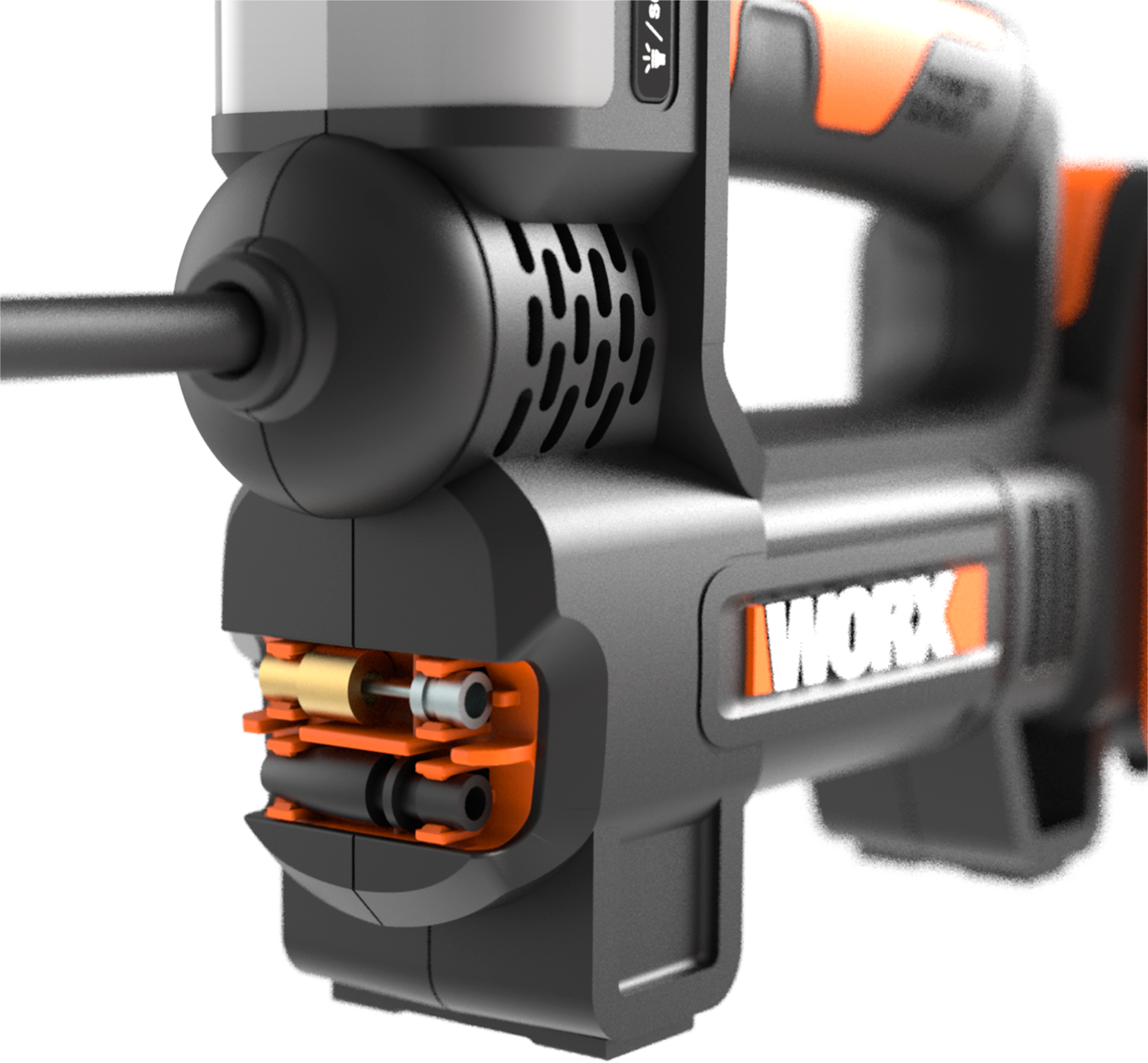 Worx Akku-Handkompressor "WX092", 4-in-1, digitale Anzeige, Notfallhelfer, inkl. Akku & Ladegerät