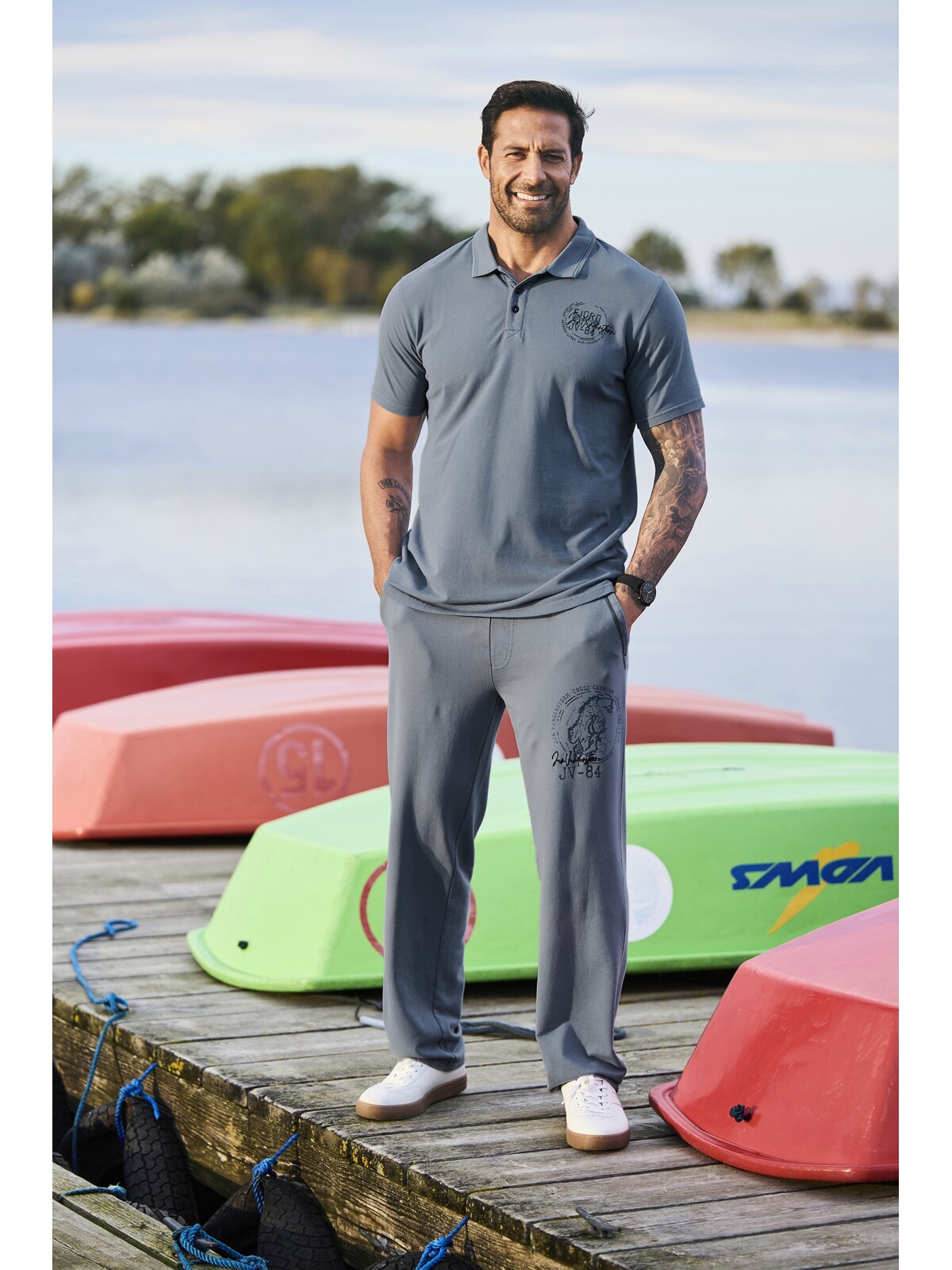 Jan Vanderstorm Brorte Polo Bleu 4XL 2
