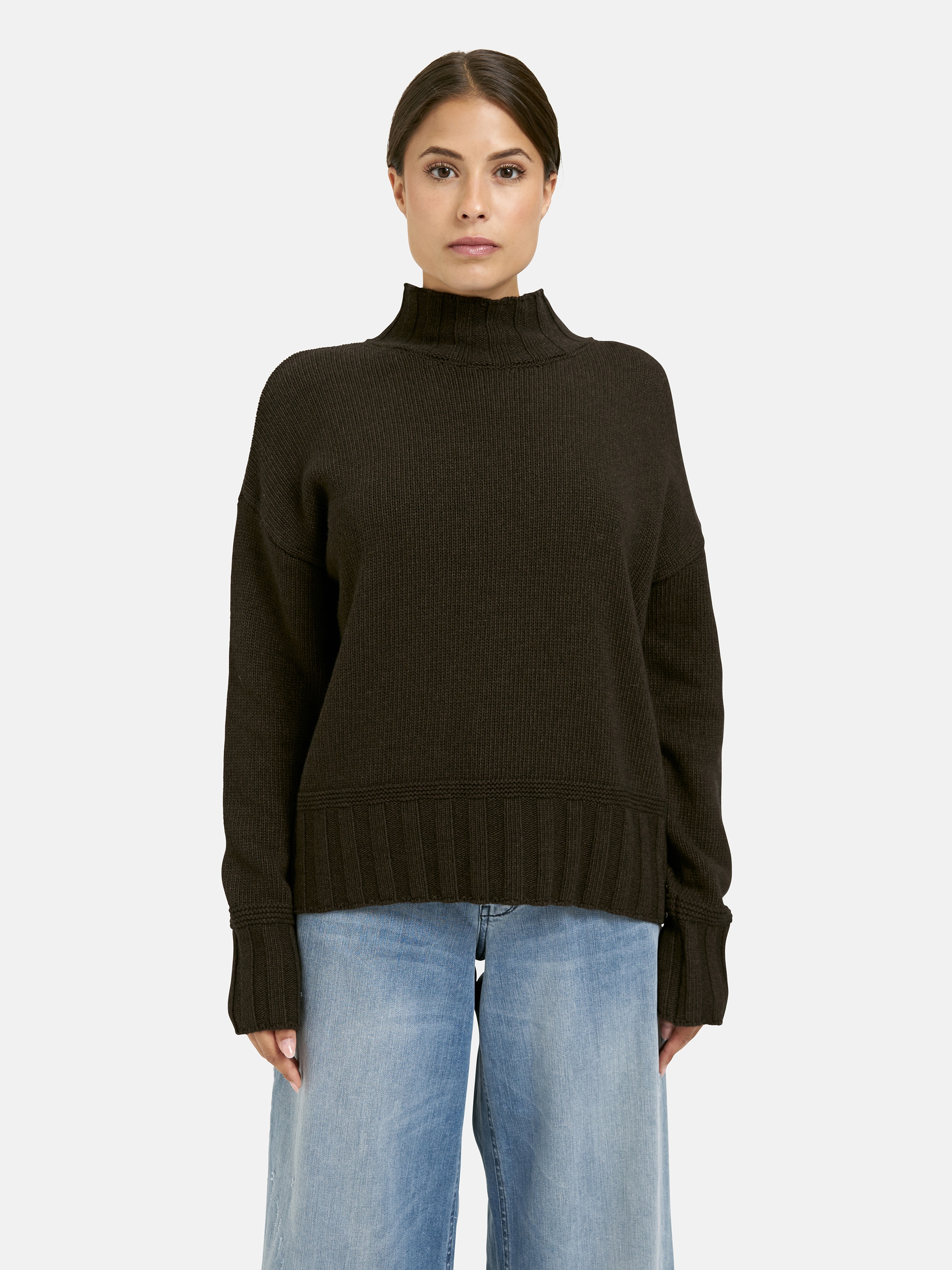 Milano Italy Rollkragenpullover mit überschnittener Schulter günstig online kaufen