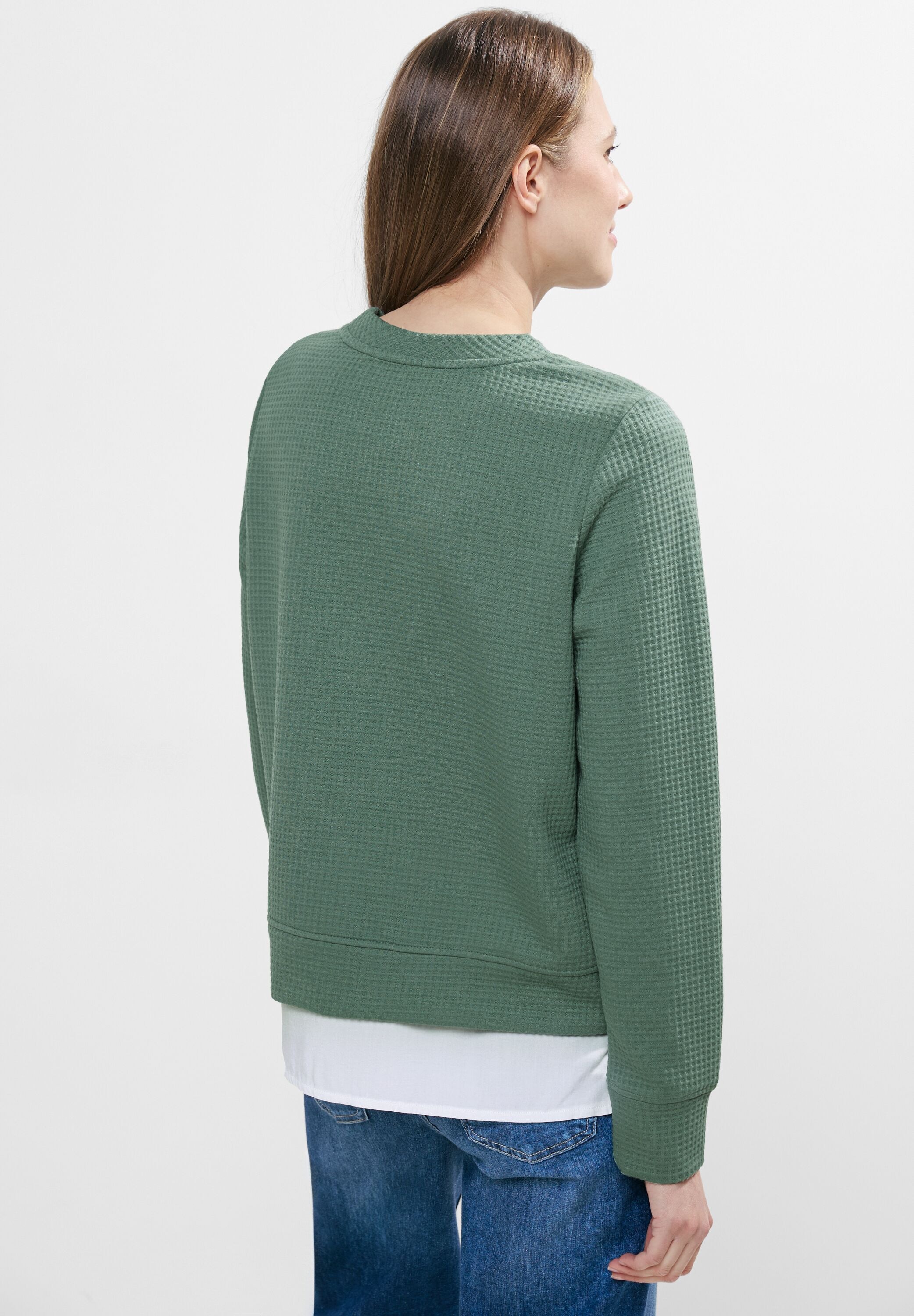 Cecil Sweatshirt, im Lagen-Look