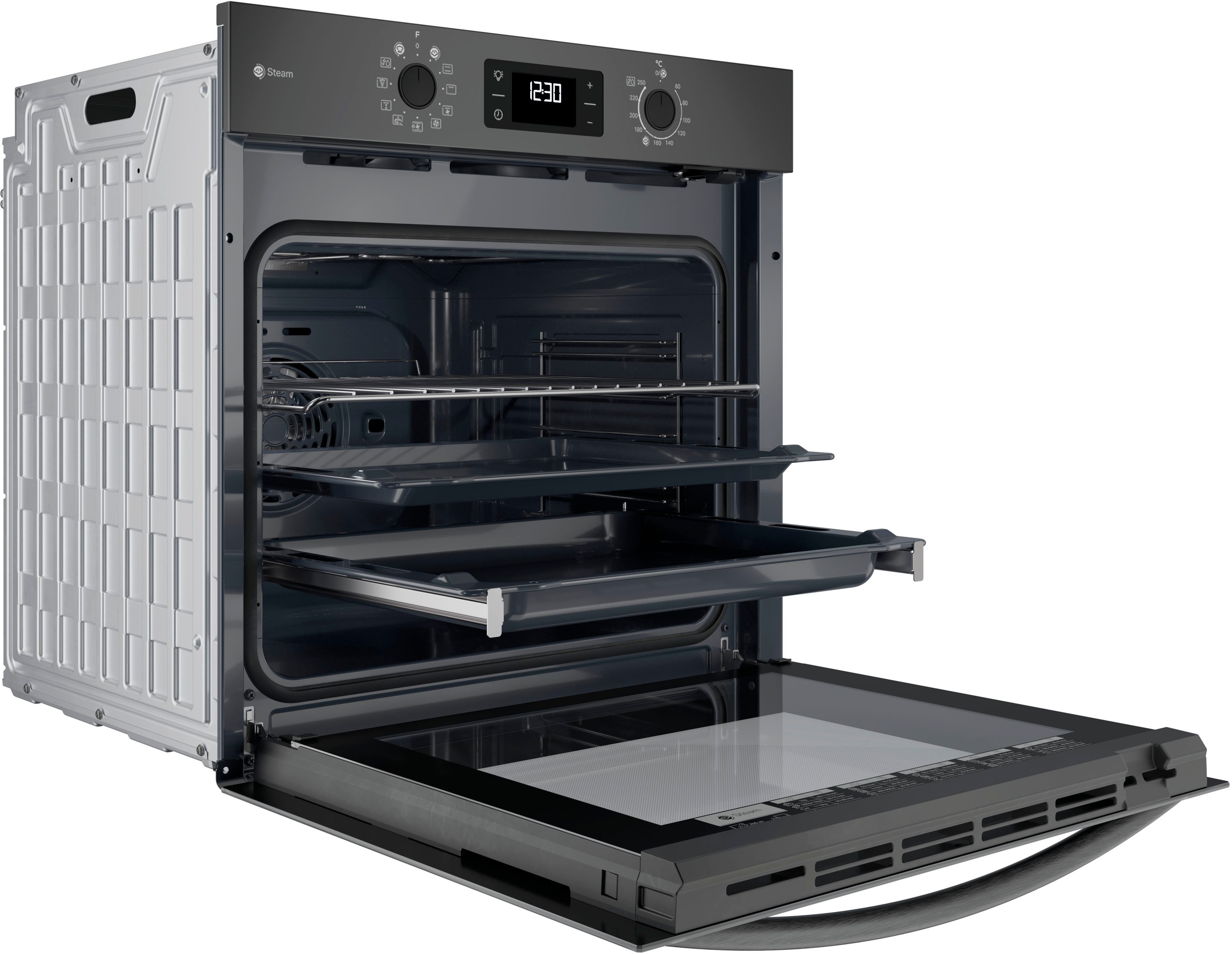 Privileg Backofen-Set »PBA2S85HU1K«, (Set, 2 St.), Schonendes Garen dank des Turn&Go Dampfprogrammes für beste Ergebnisse