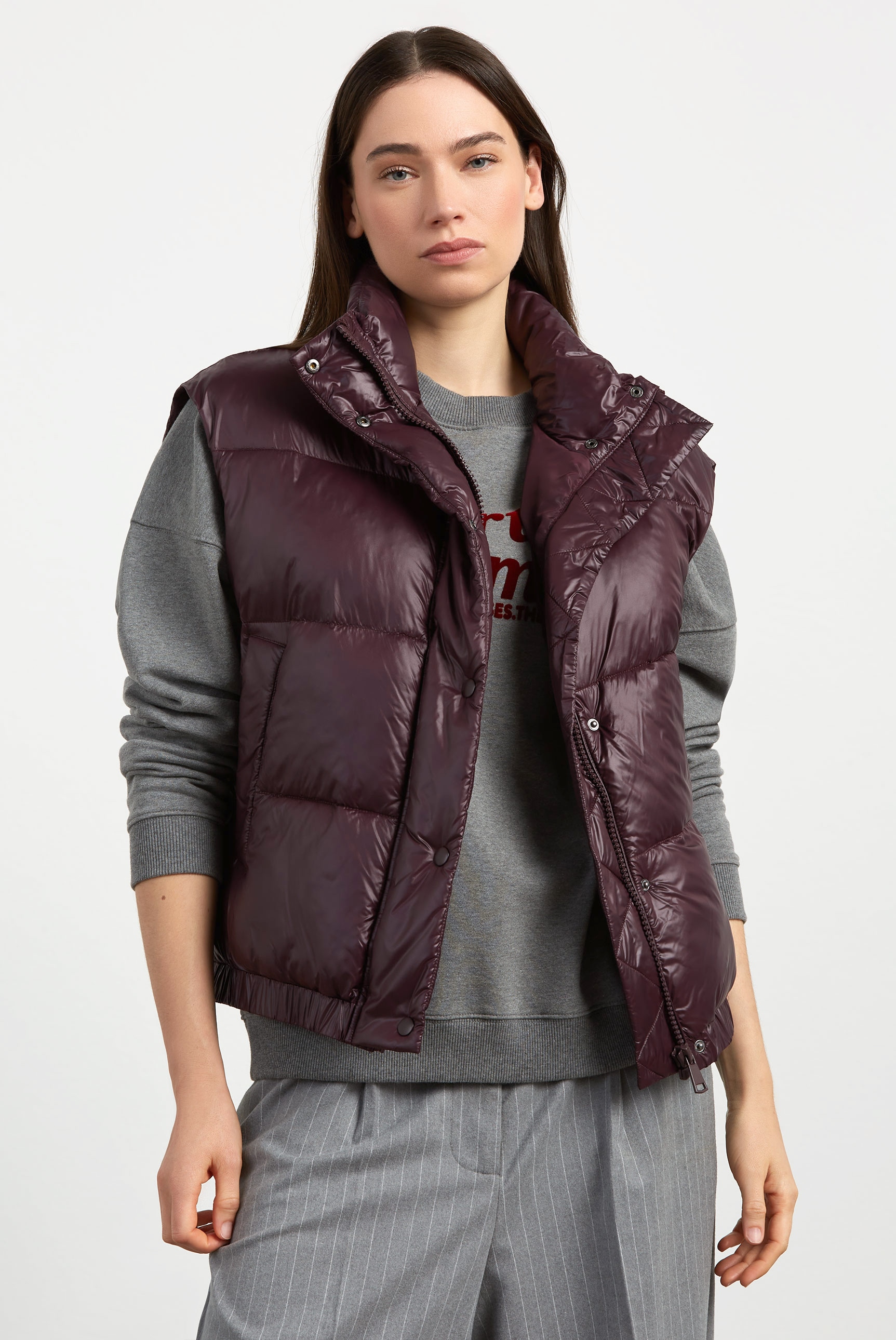 SENSES.THE LABEL Steppweste mit elastischem Saumabschluss