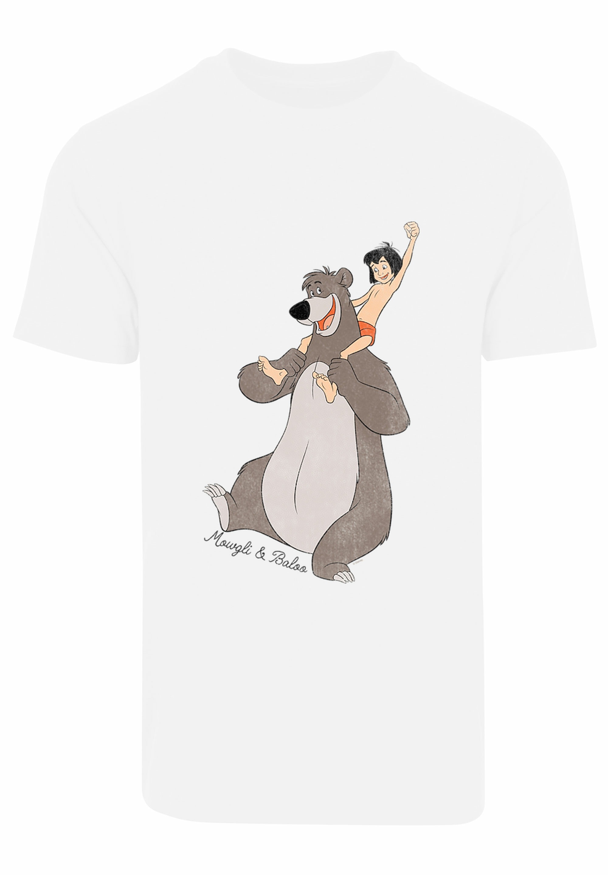 F4NT4STIC T-Shirt »Disney Dschungelbuch Mogli und Balu«, Herren,Premium Merch,Regular-Fit,Basic,Bedruckt