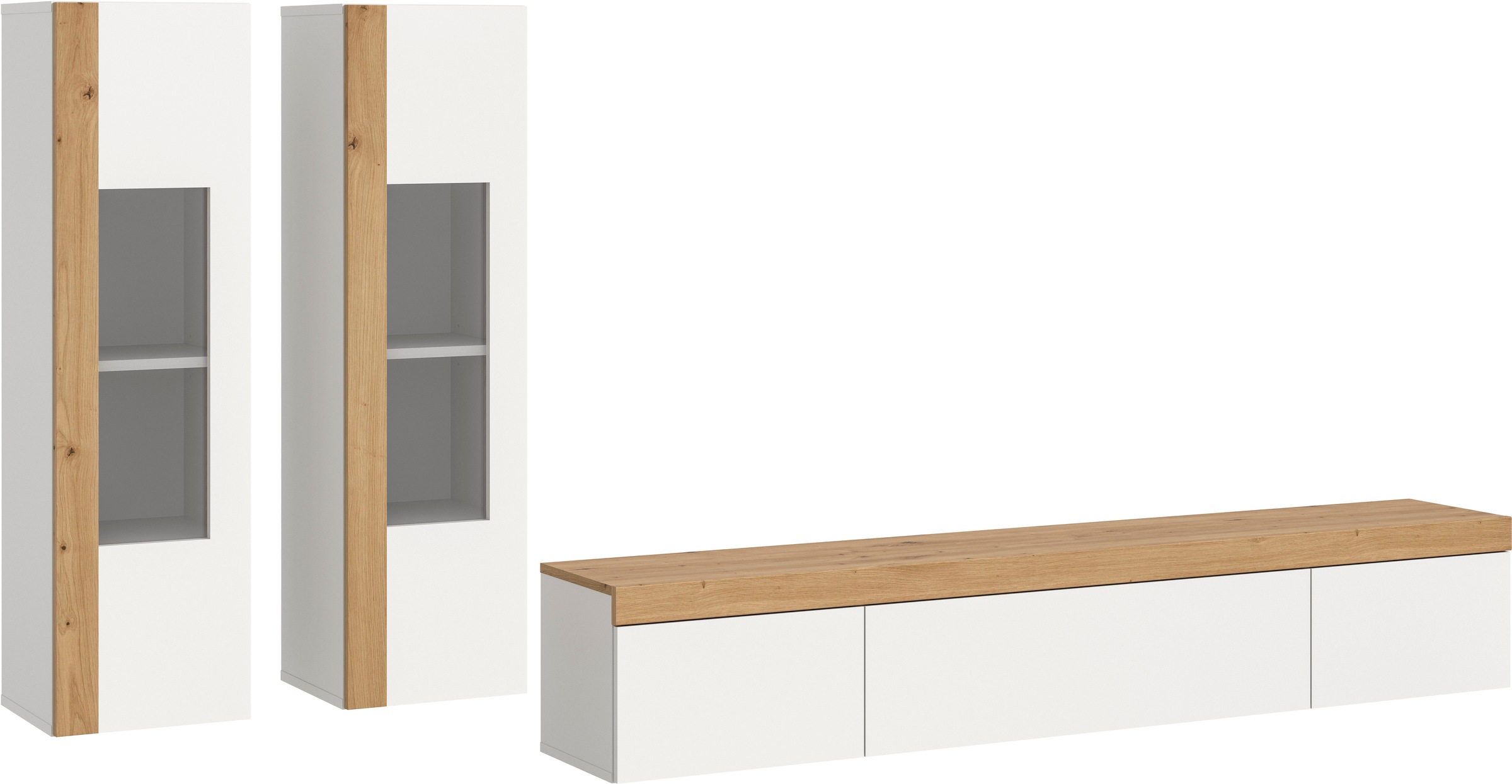 Thumbnail - Home affaire Wohnwand "Svala, Breite 180 cm, Wohnkombination" Set, 3 Stk. tlg.