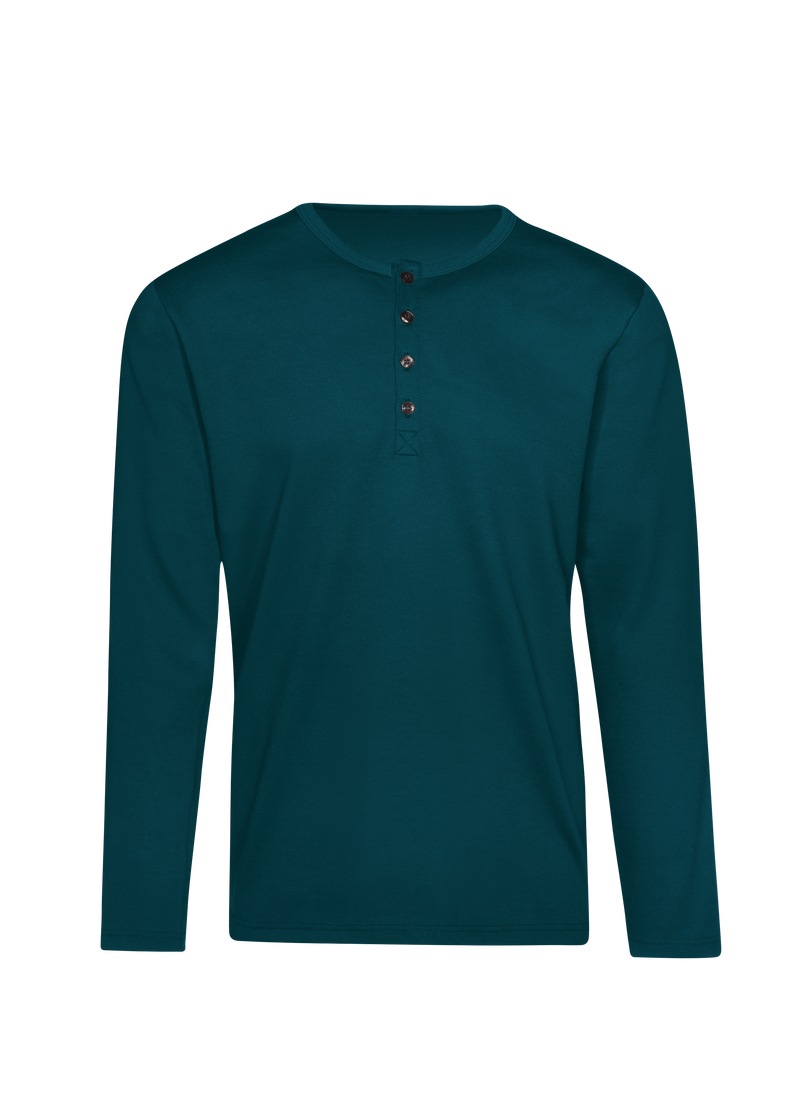 Trigema Longsleeve "TRIGEMA Langarmshirt mit Knopfleiste", (1 tlg.) günstig online kaufen