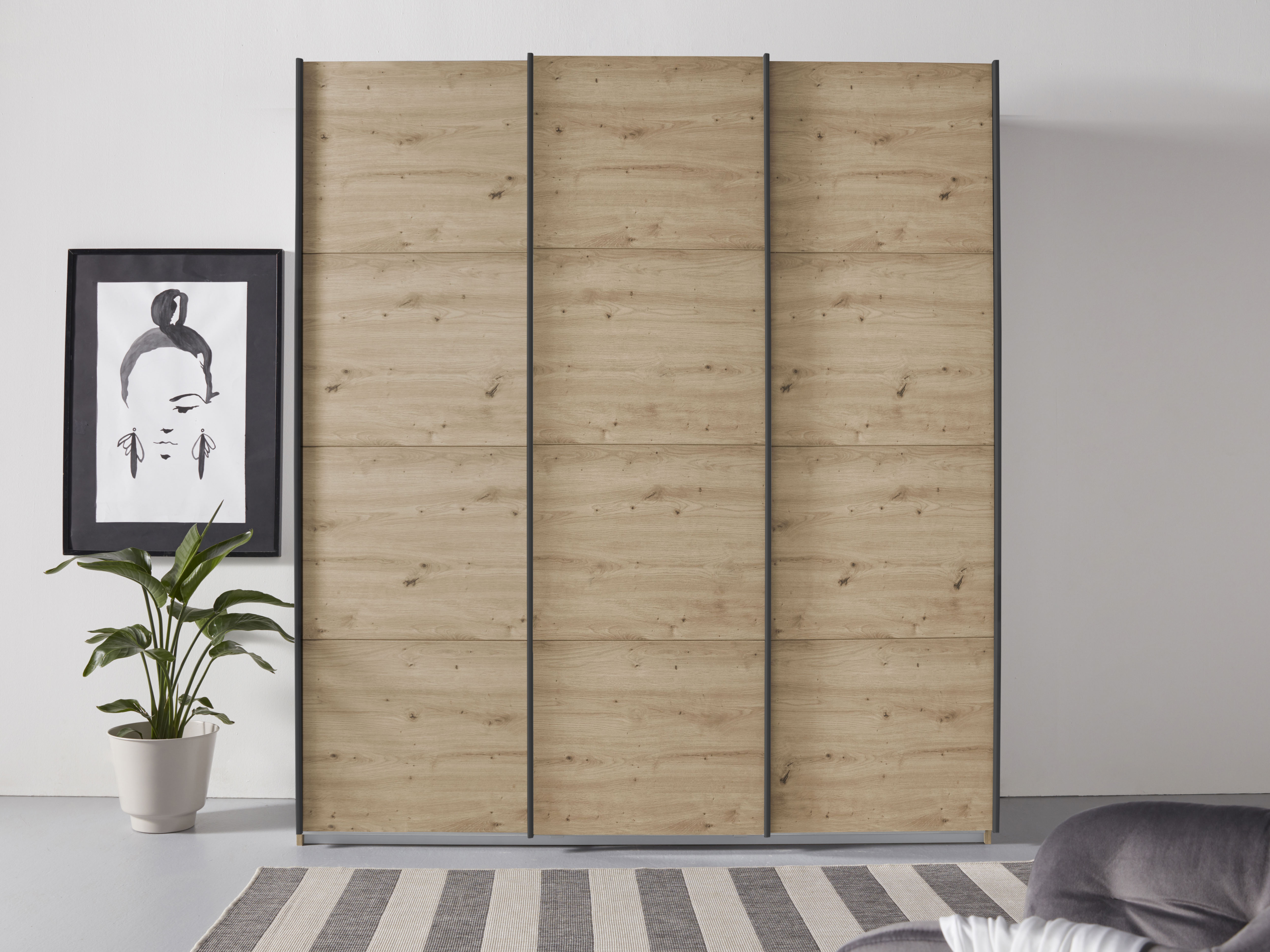 OTTO home Kleiderschrank "Mehrzweckschrank Aktenschrank Möbel Mietswohnung TOPSELLER OTELI" 3 Ausstattungen BASIC/CLASSIC/PREMIUM (inkl. SOFT-CLOSE-FUNKTION), Breiten 203/271/315/360 cm Höhen 210/229 cm MADE IN GERMANY