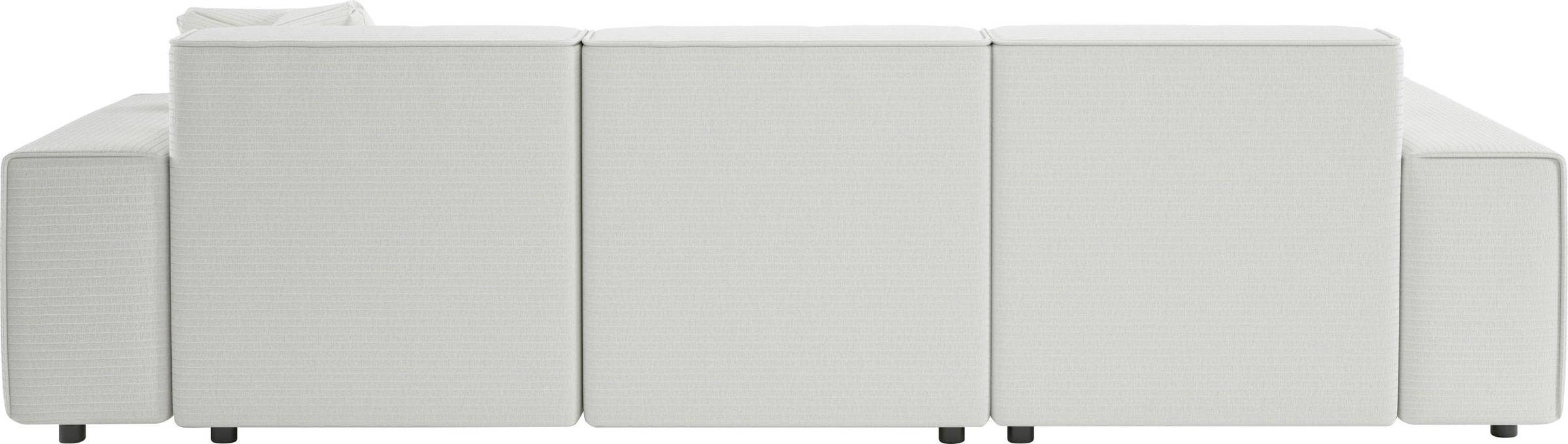 andas Ecksofa »Glimminge L-Form auch in Breitcord, Feincord + Easy care-Bezug,«, Breite 264, Zierkissen