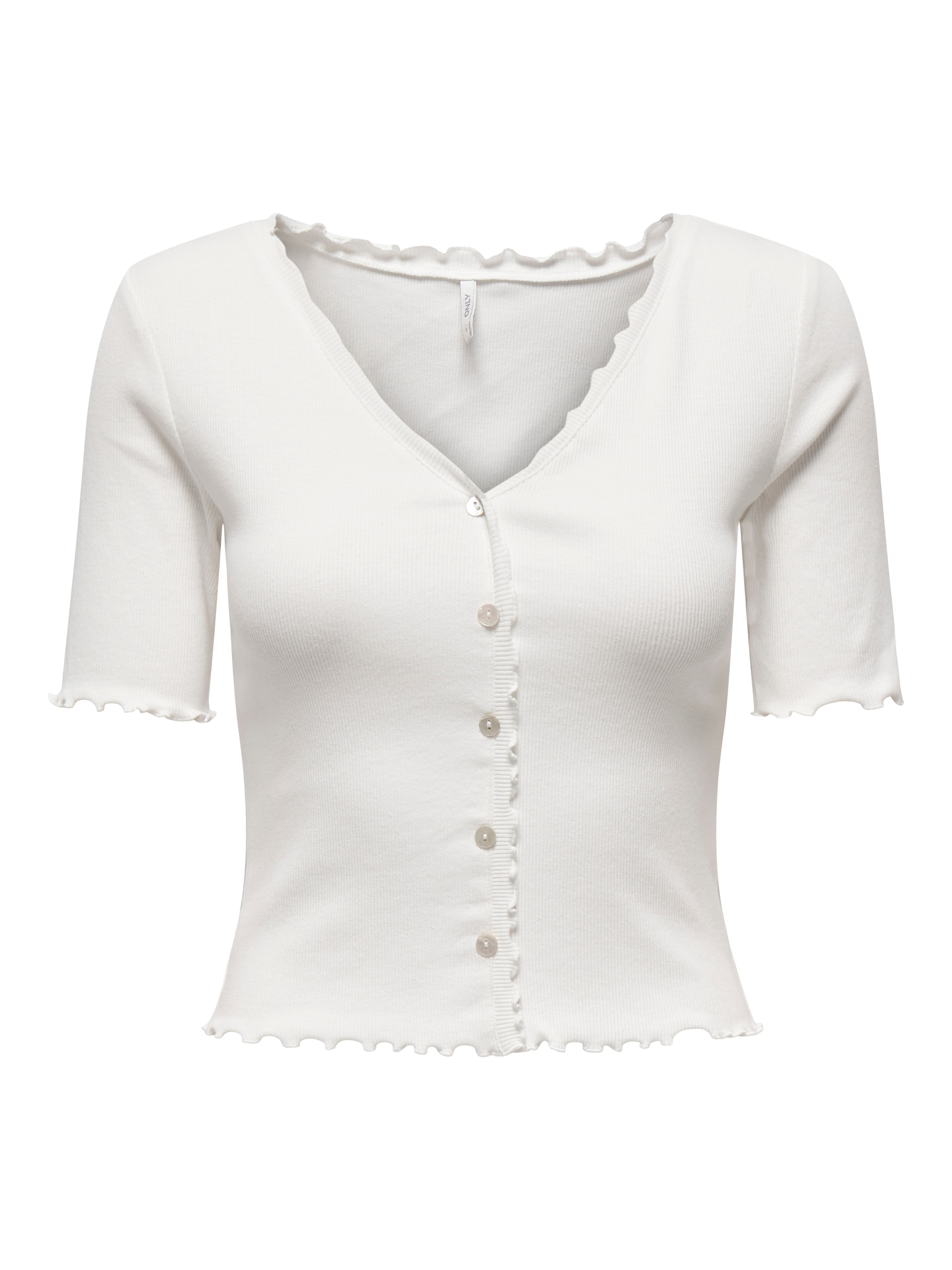 ONLY Kurzarmshirt »ONLLAILA S/S BUTTON TOP JRS«