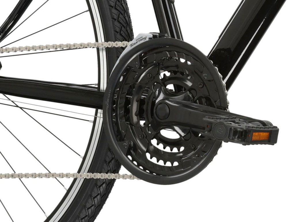 Kross Crossrad »KROSS Crossbike Evado 2.0 28" schwarz 21 Gänge«, 21 Gang, Shimano, Tourney Schaltwerk, Kettenschaltung
