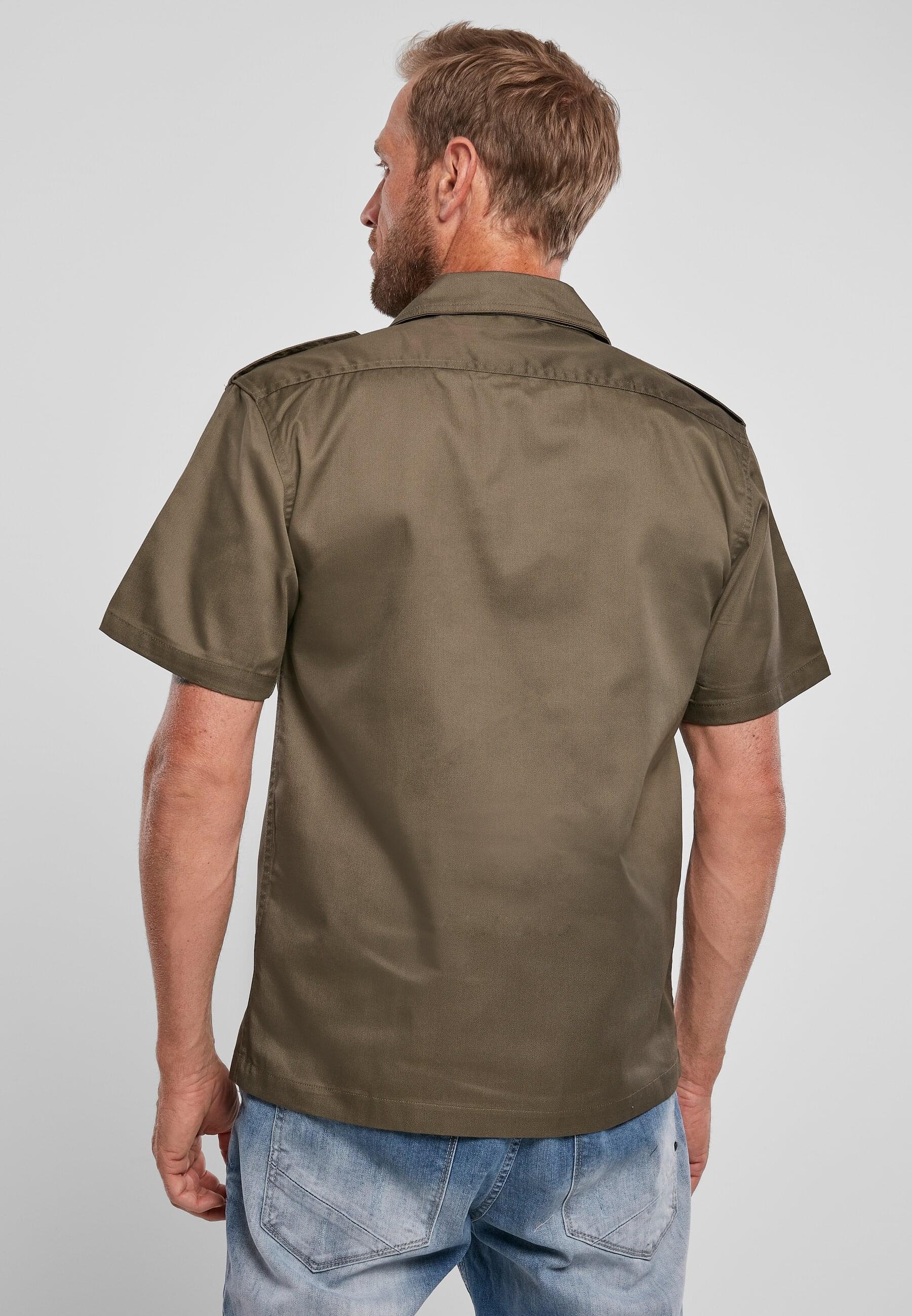 Brandit Langarmhemd »Brandit Herren Short Sleeves US Shirt«, (1 tlg.)