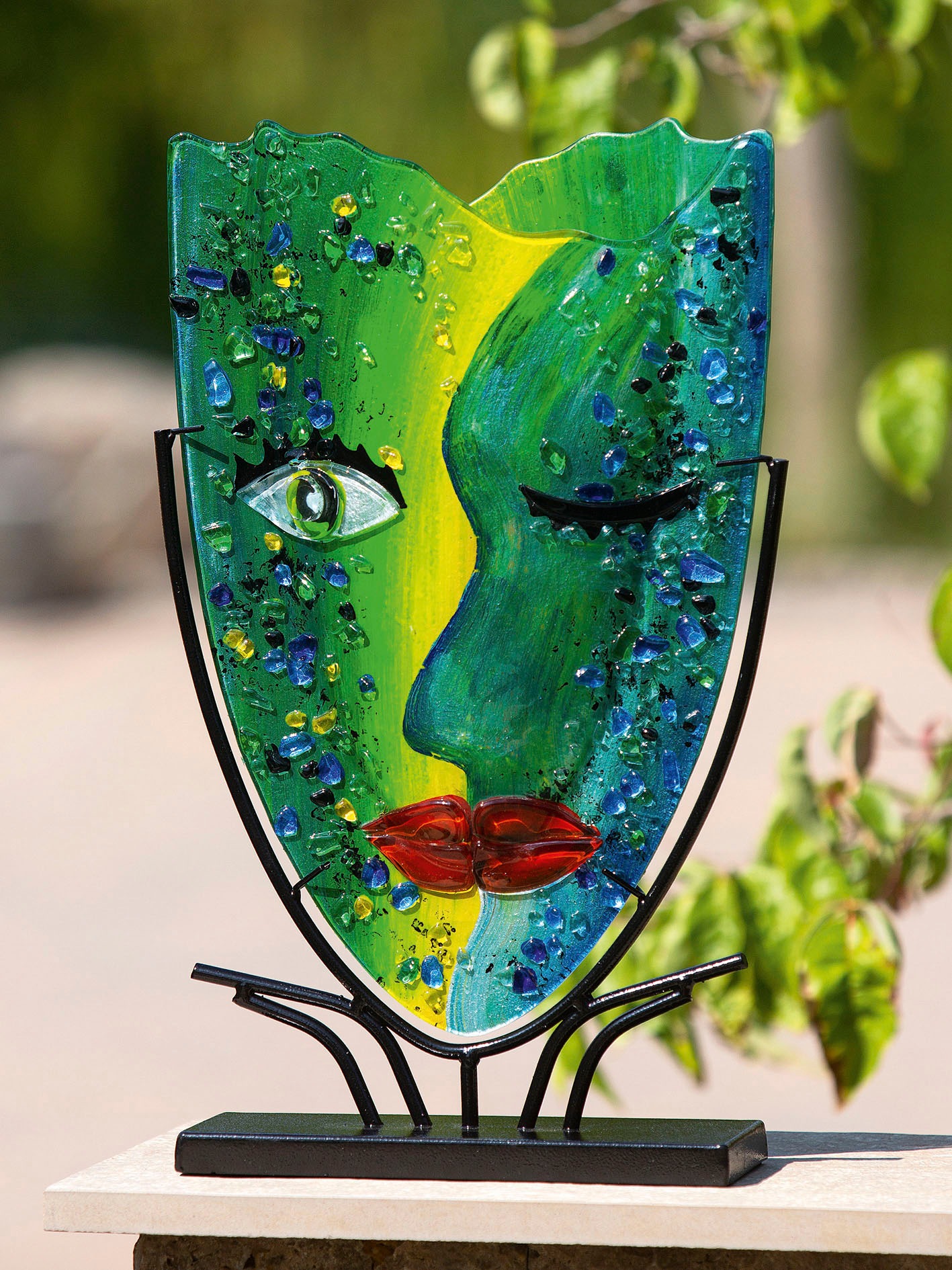 Casablanca by Gilde Dekovase "Twinkle", (1 St.), dekorative Vase aus Glas, günstig online kaufen