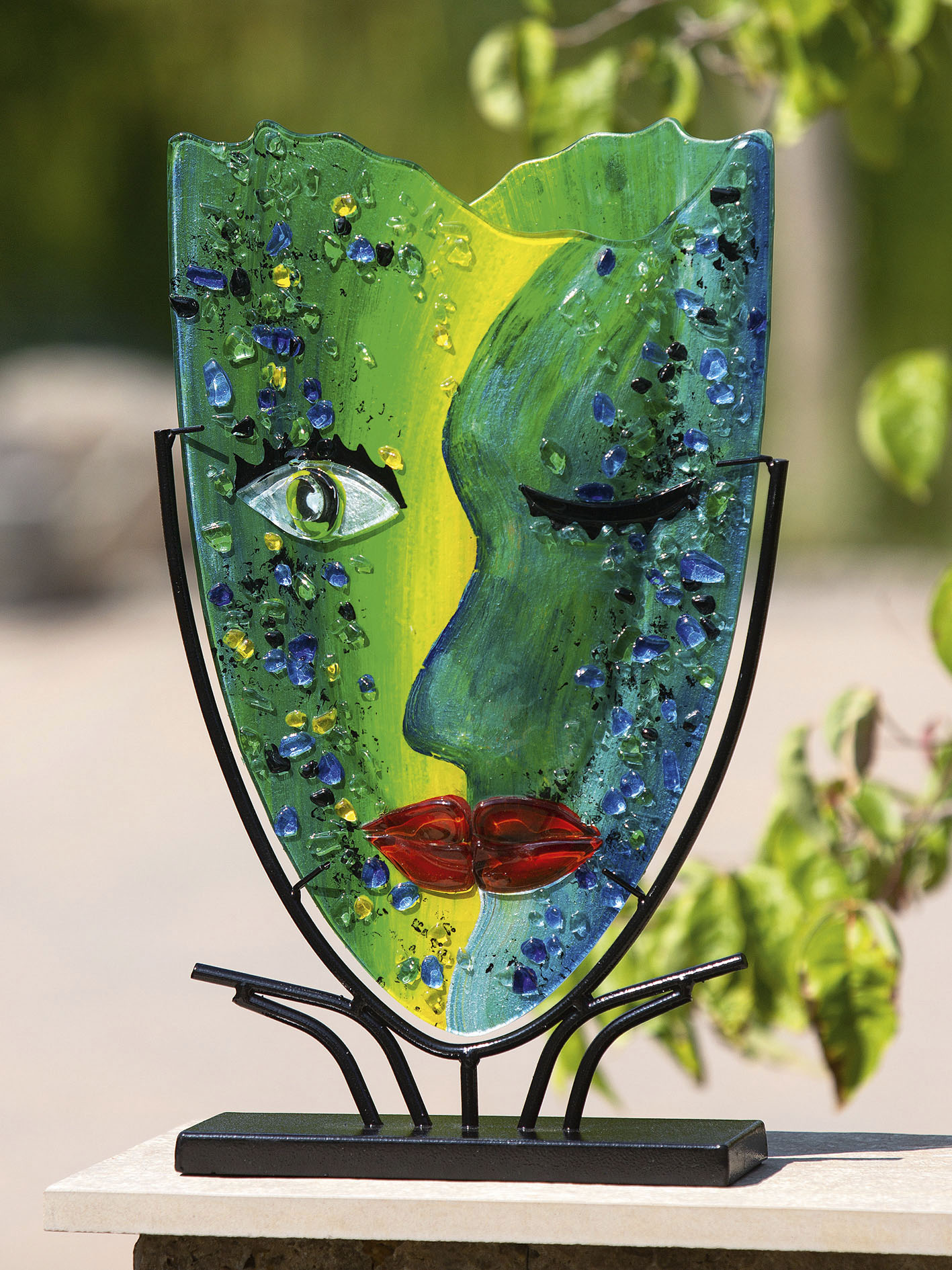 Casablanca by Gilde Dekovase "Twinkle" dekorative Vase aus Glas, Dekoobjekt günstig online kaufen