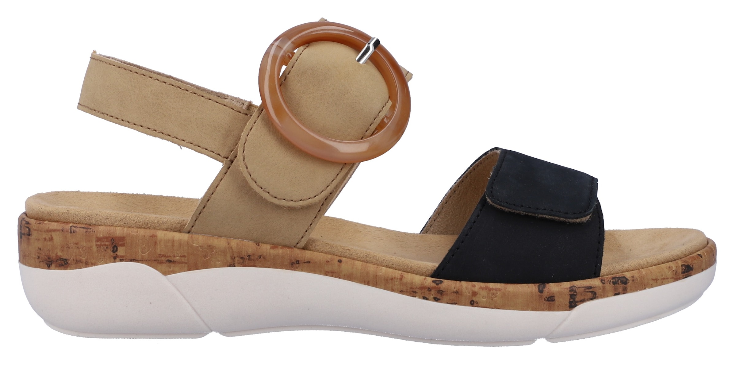Remonte Keilsandalette, Sommerschuh, Riemchensandale, praktische Klettverschlüsse