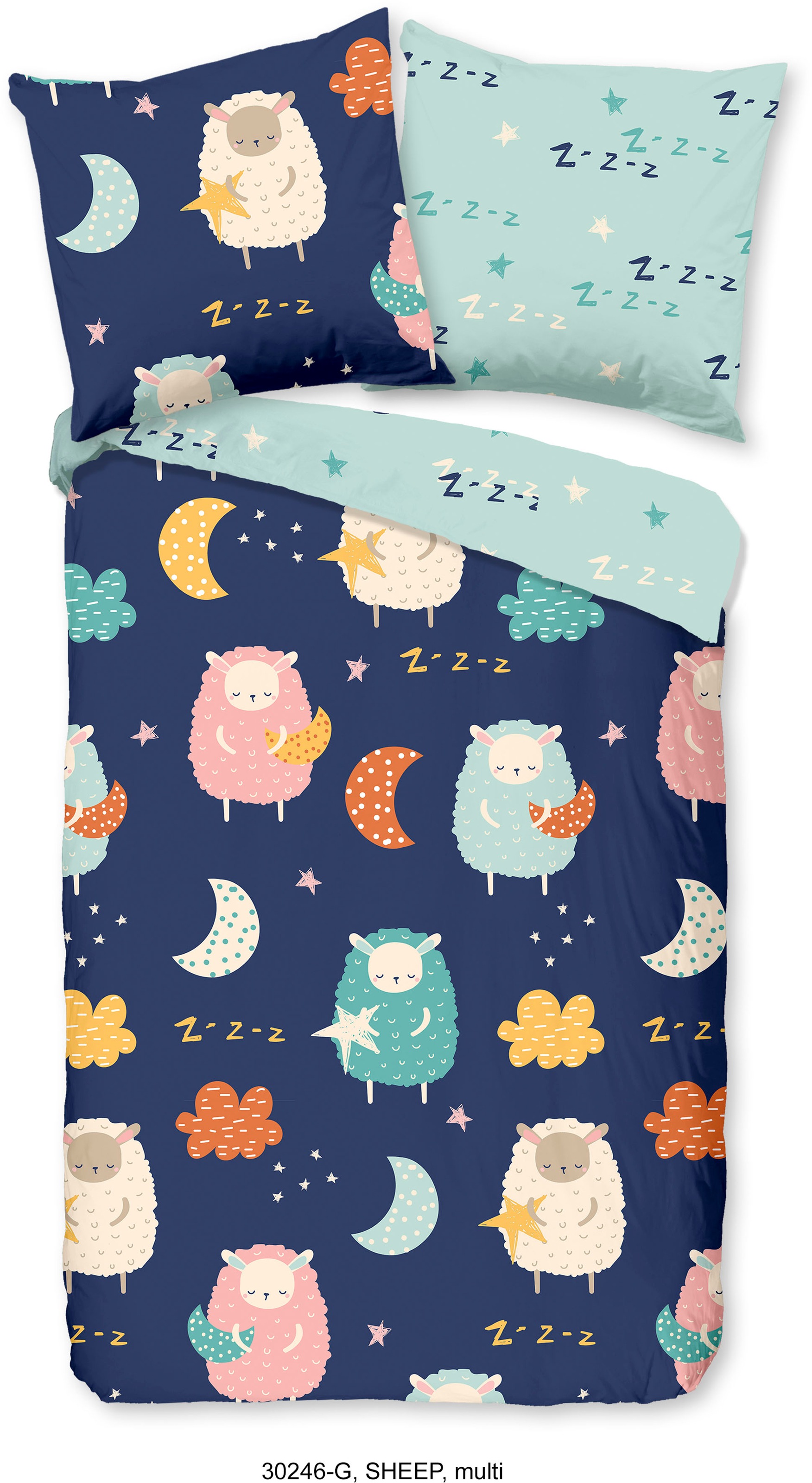 good morning Kinderbettwäsche "Sheep Sleep" 2 Stk. tlg. Baumwolle, 135x200, günstig online kaufen