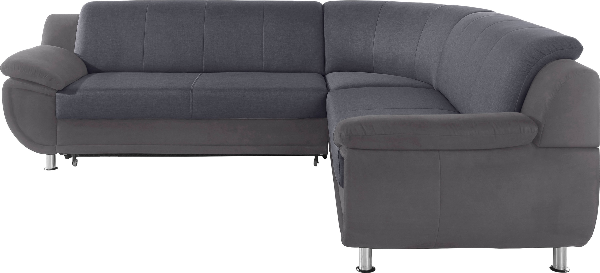 TRENDMANUFAKTUR Ecksofa »Rondo 3, zeitlos und modern, im Materialmix, L-Form«, wahlweise Federkern für hohen Sitzkomfort, wahlweise Bettfunktion