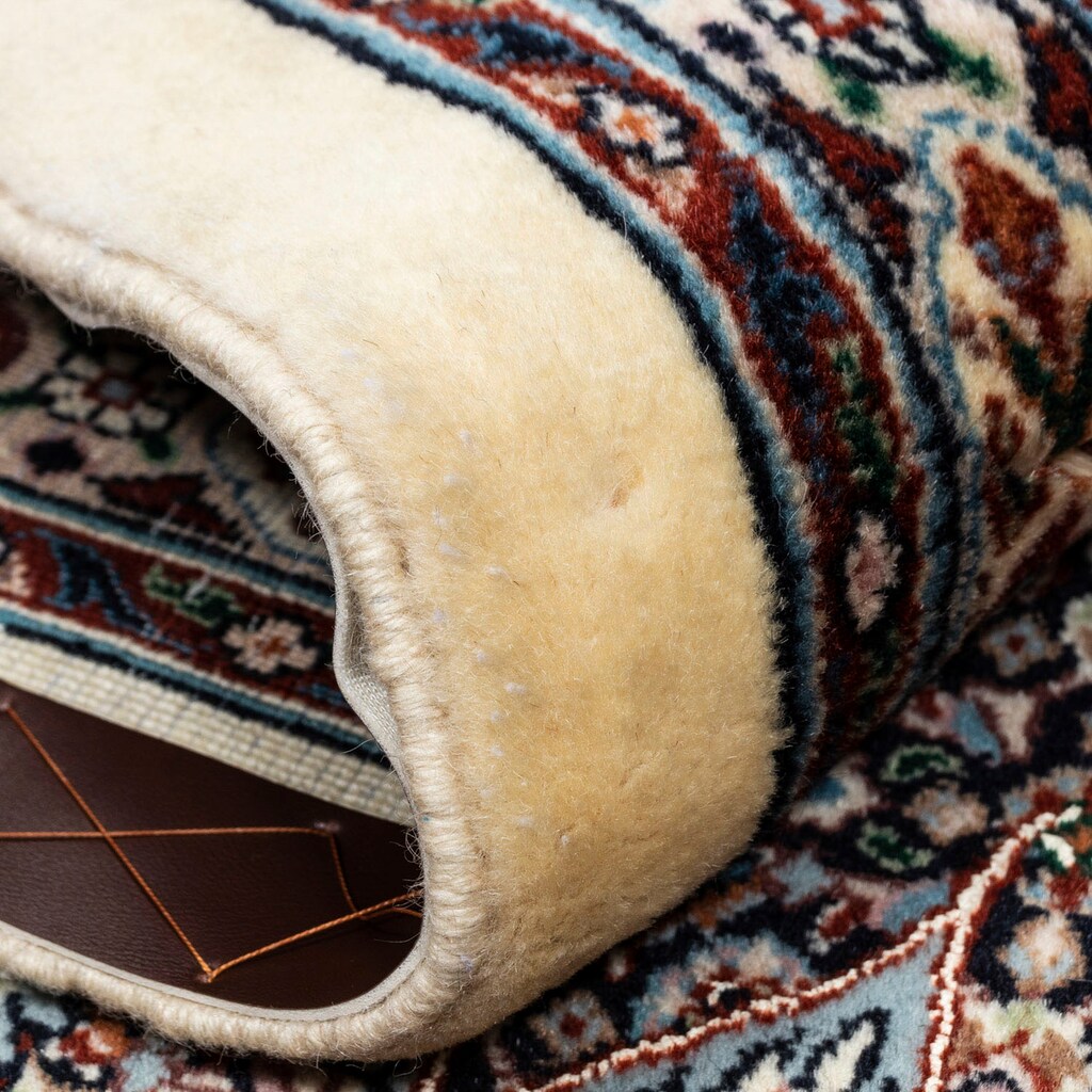 Wohnen Teppiche morgenland Wollteppich »Moud Medaillon Beige 346 x 245 cm«, rechteckig, 1 mm Höhe, Unikat mit Zertifikat beige
