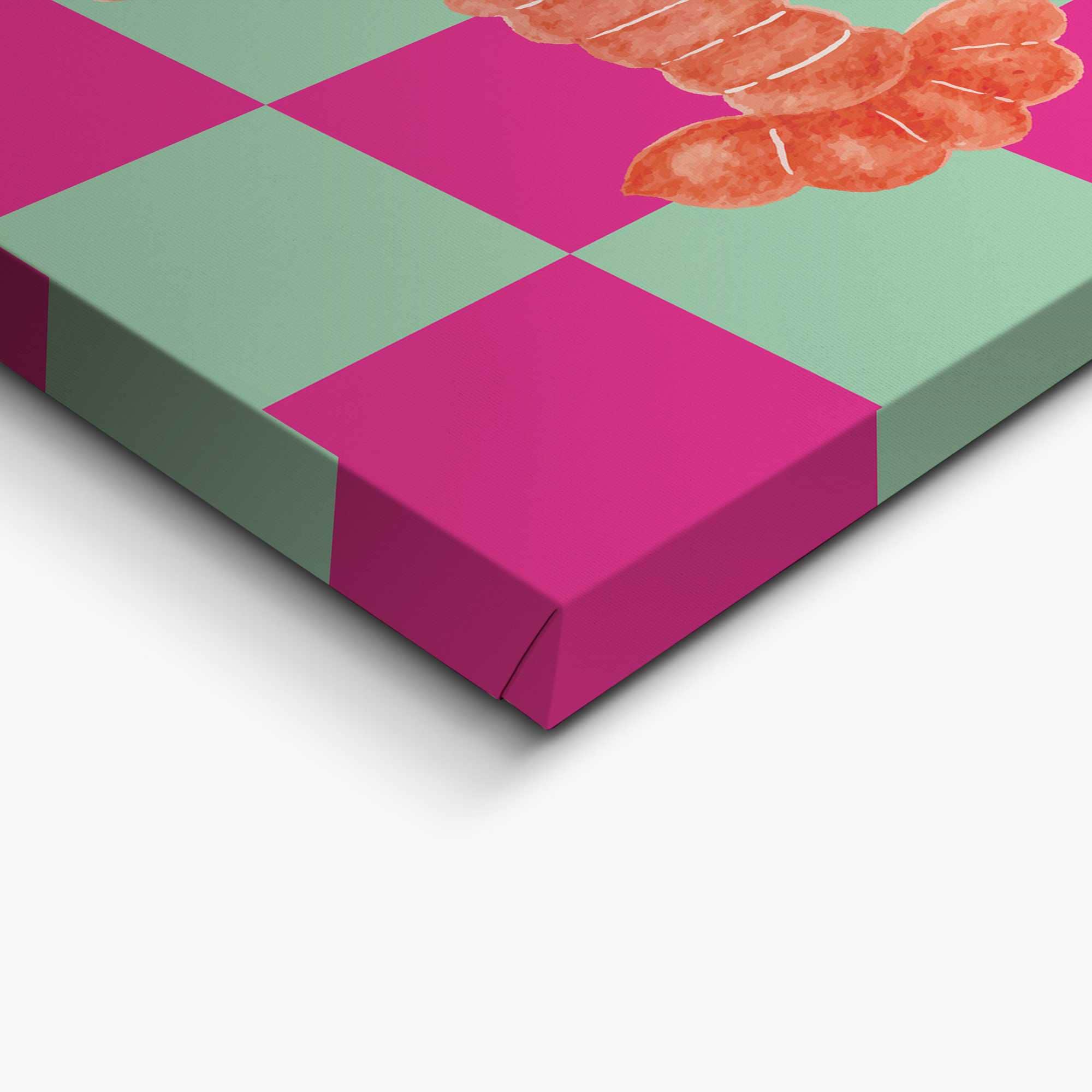 Reinders! Leinwandbild »Lobster Checkers«, Küche - Orange - Leinwand - Tiere - 20x30 cm