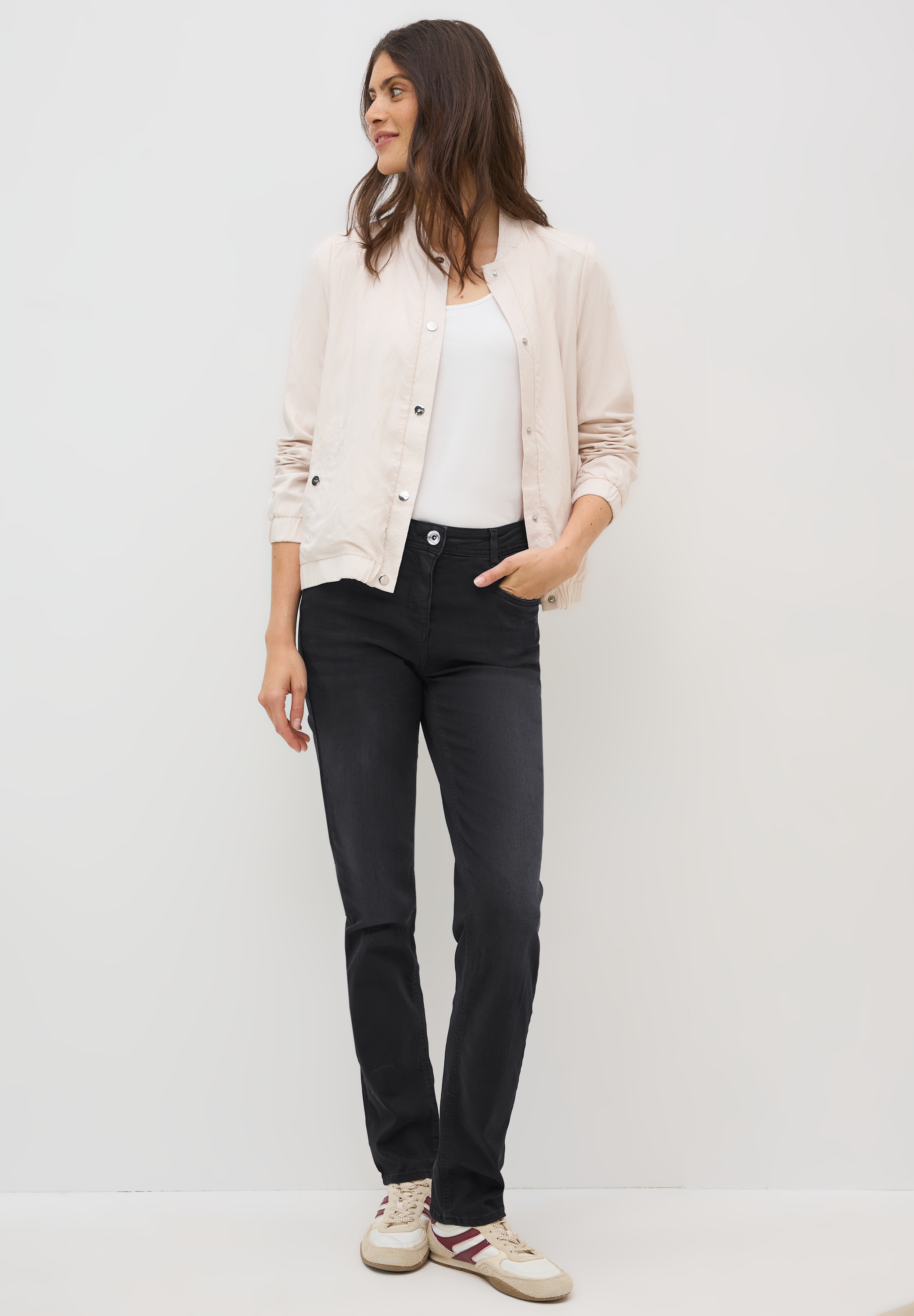 Cecil Slim-fit-Jeans, High Waist