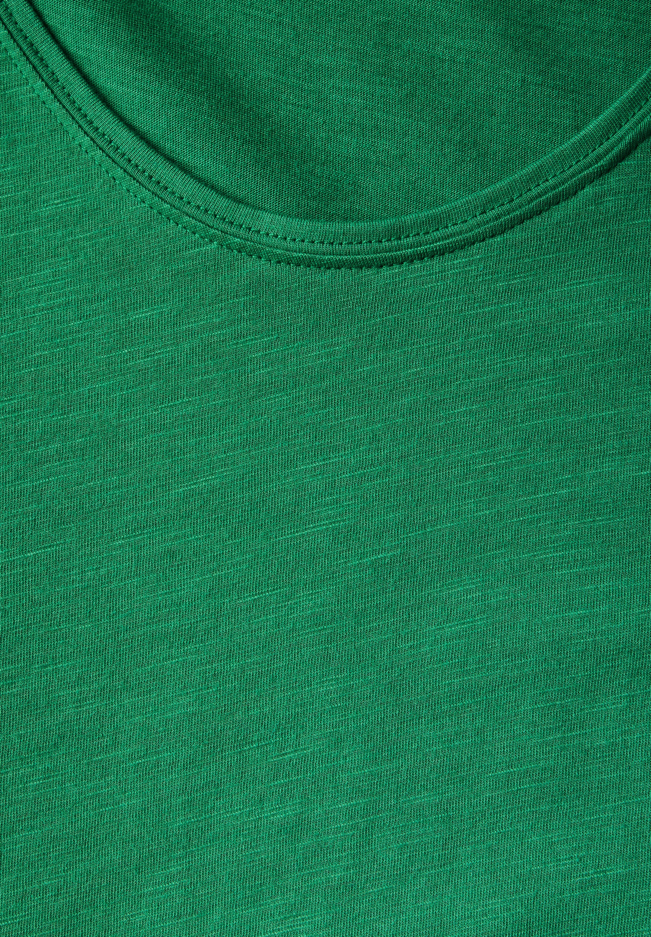 STREET ONE V-Shirt, mit abgerundetem V-Ausschnitt