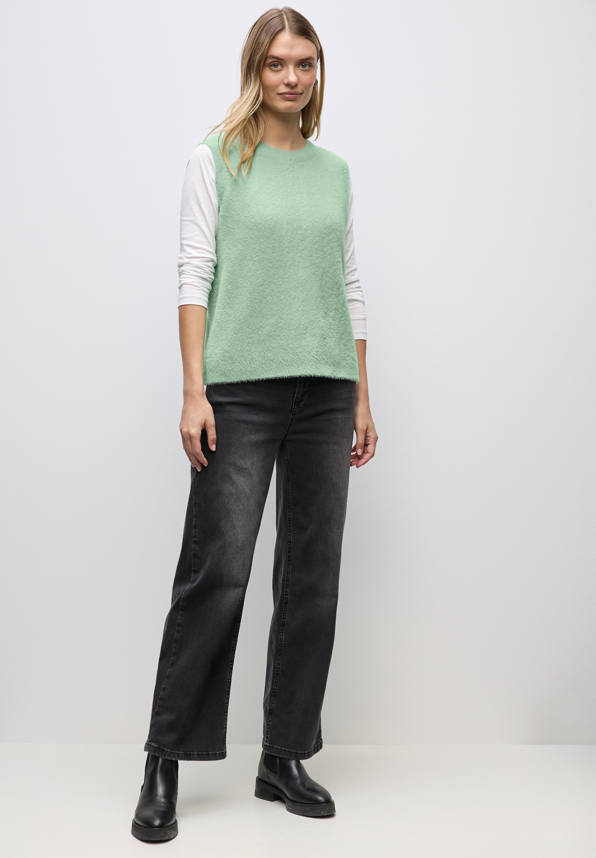 STREET ONE Pullunder aus softem Materialmix