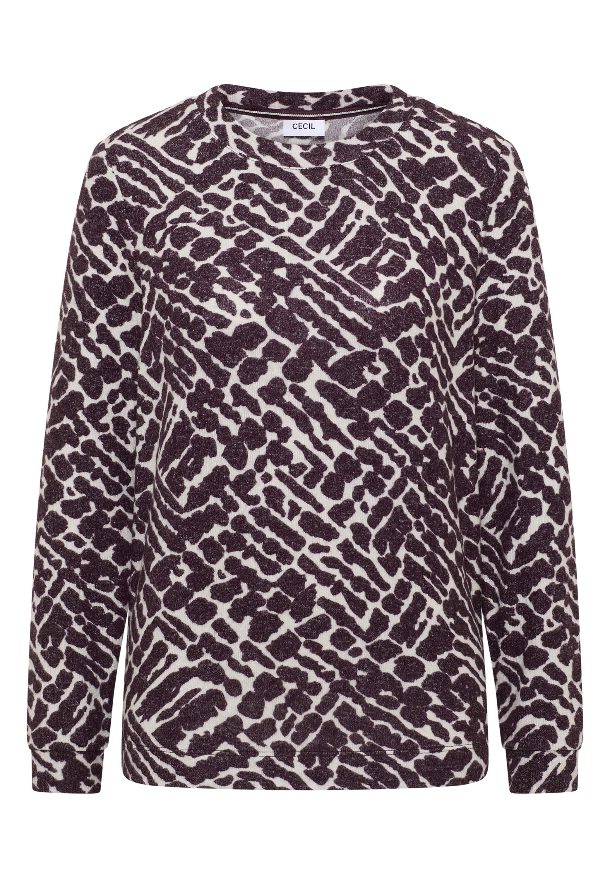 Cecil Langarmshirt aus softem Materialmix