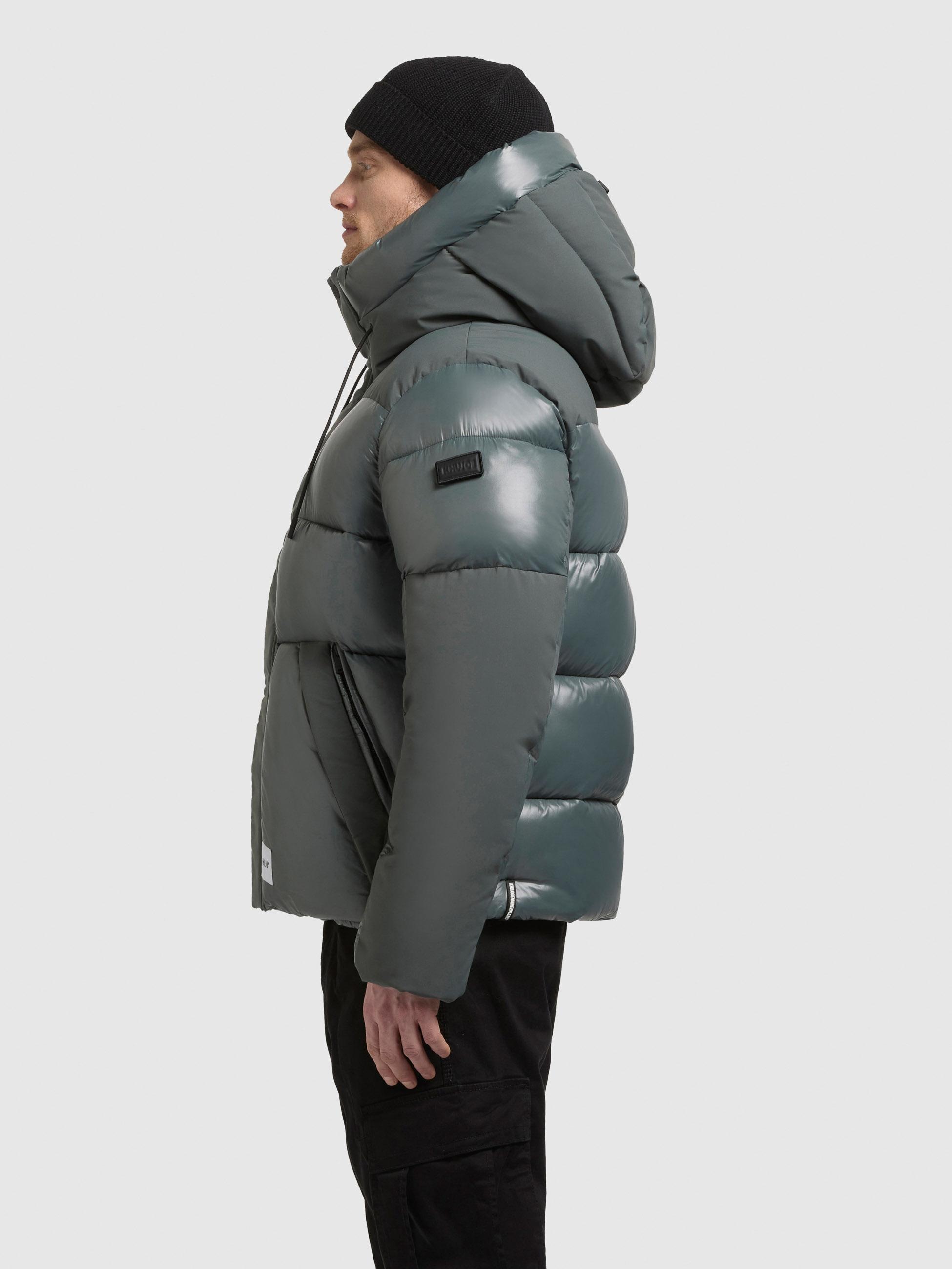 khujo Steppjacke "Alst" mit Kapuze Schimmernde Herren Jacke mit innenliegen günstig online kaufen