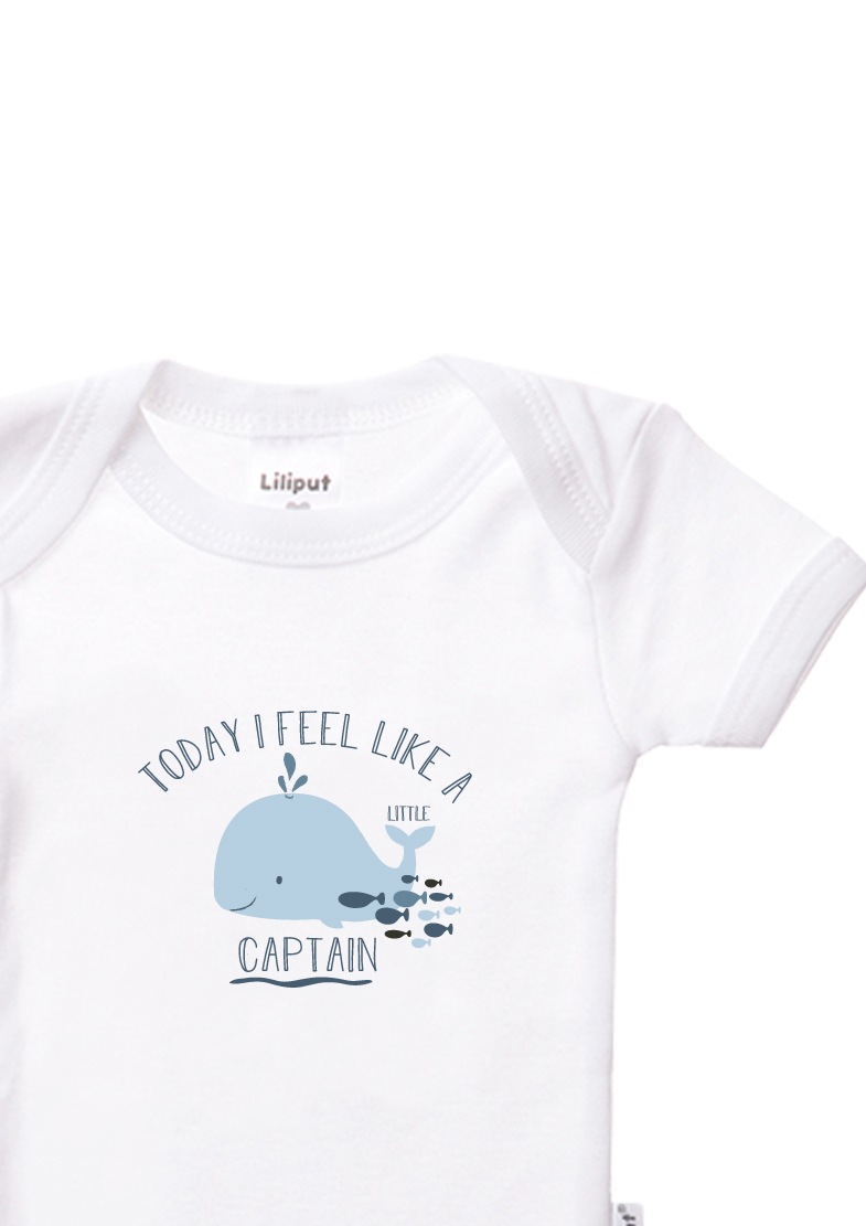 Liliput Body »Whale Captain«, mit niedlichem Frontprint