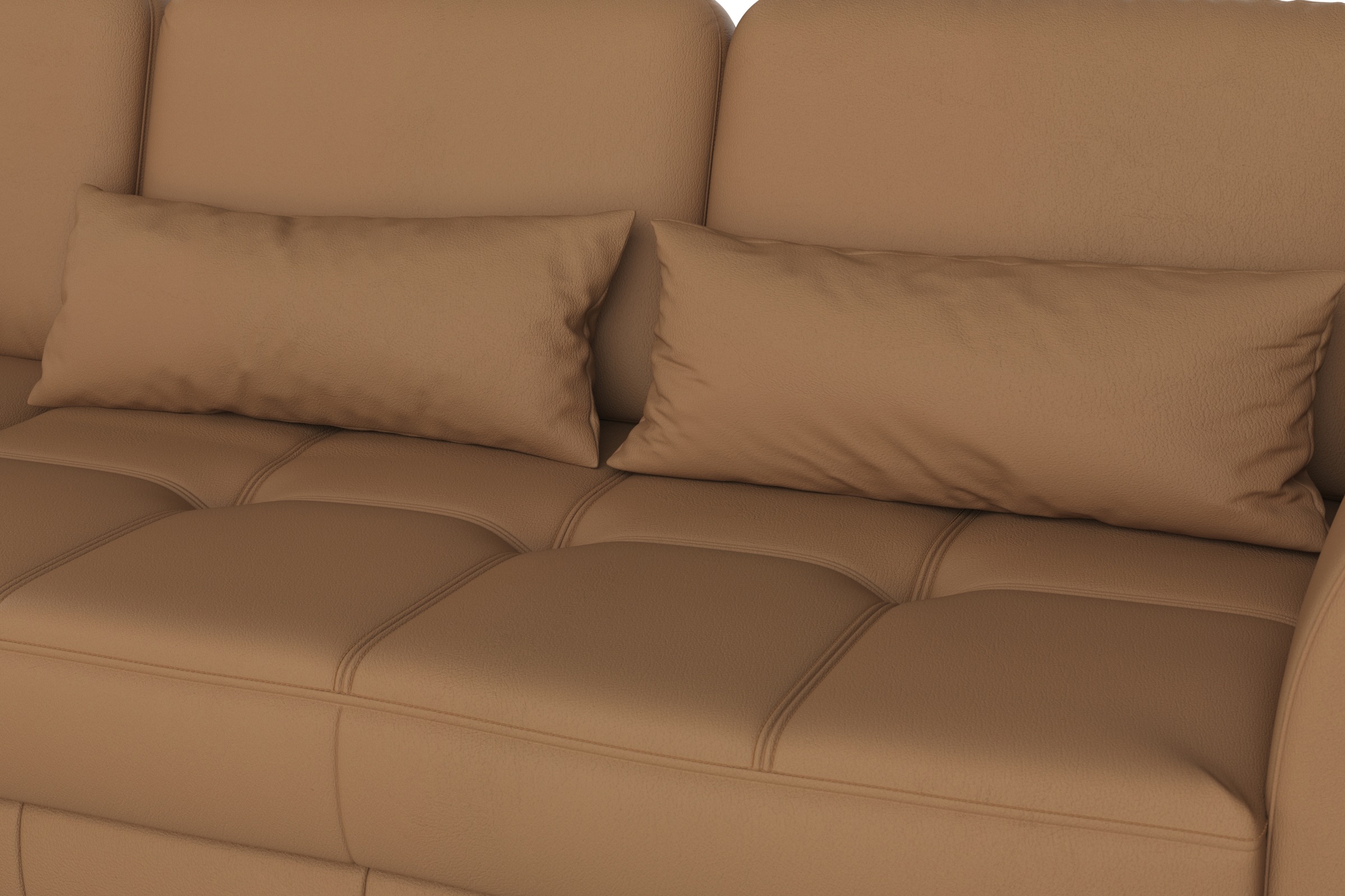 sit&more Ecksofa »Bendigo L-Form«, inklusive Sitztiefenverstellung, Bodenfreiheit 15 cm, 2 Fußfarben