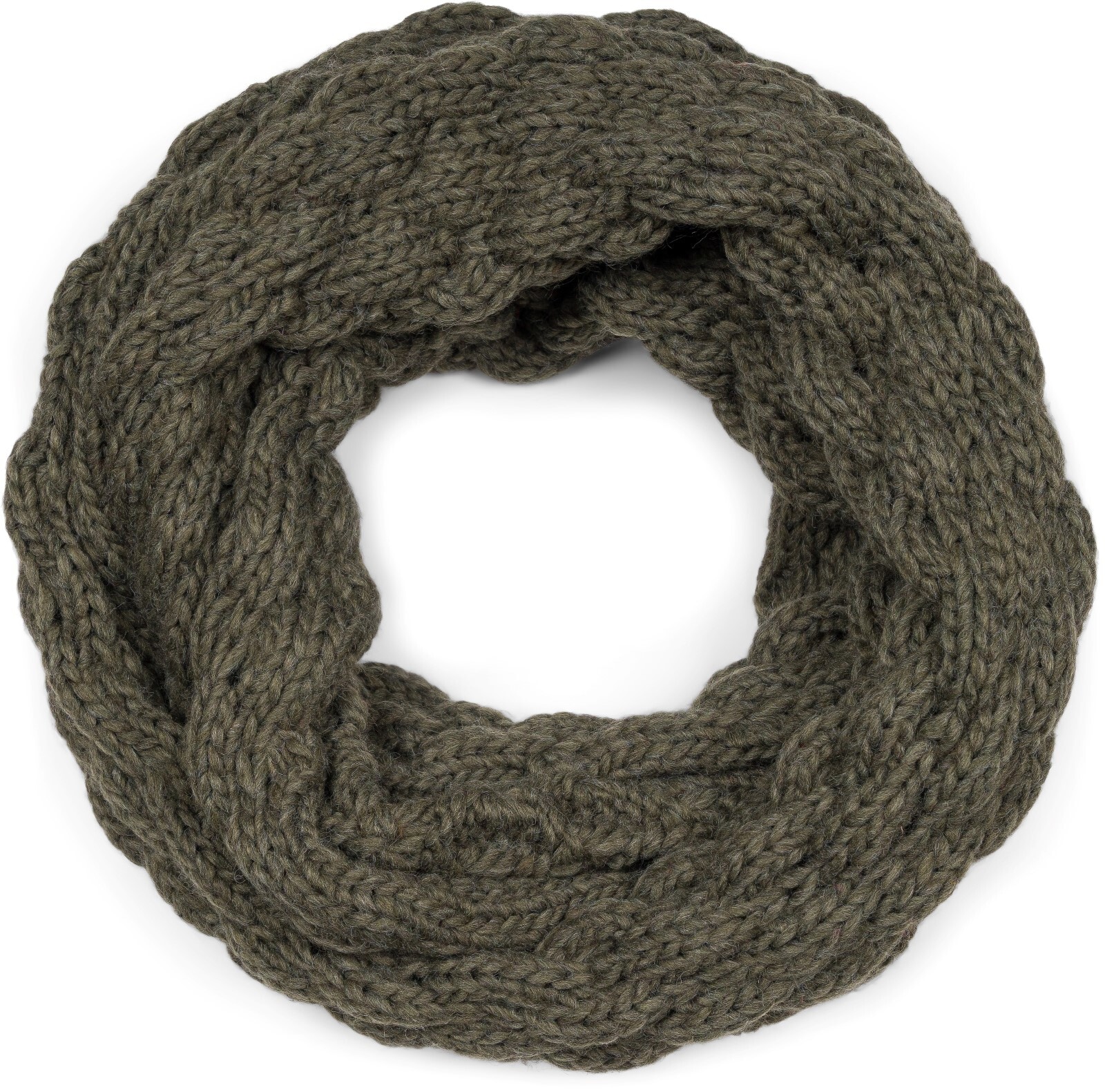 styleBREAKER Strickschal "Strick Loop mit Bubblemuster" 1 Stk.