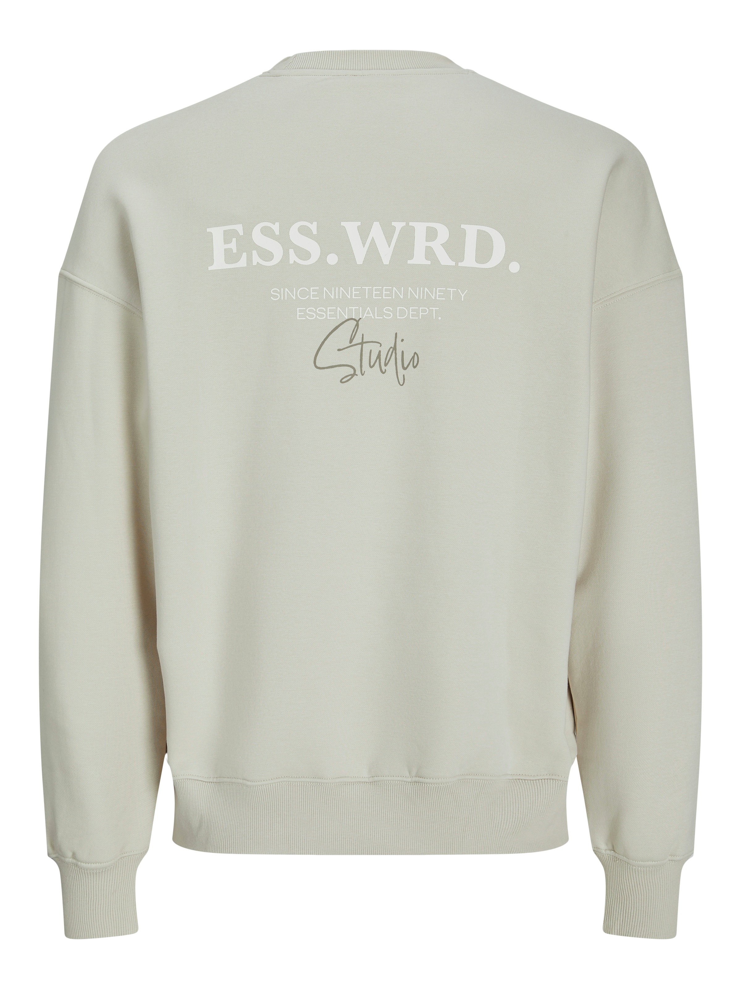 Jack & Jones Sweatshirt »JJEURBAN EDGE STUDIO SWEAT CREW NOOS«, mit Front und Back Print