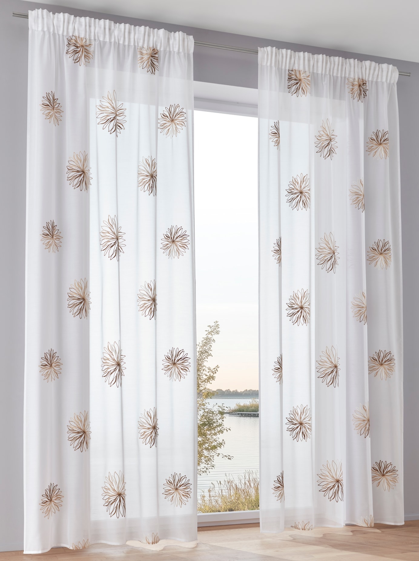 heine home Gardine Ösen 1 Stk. tlg.