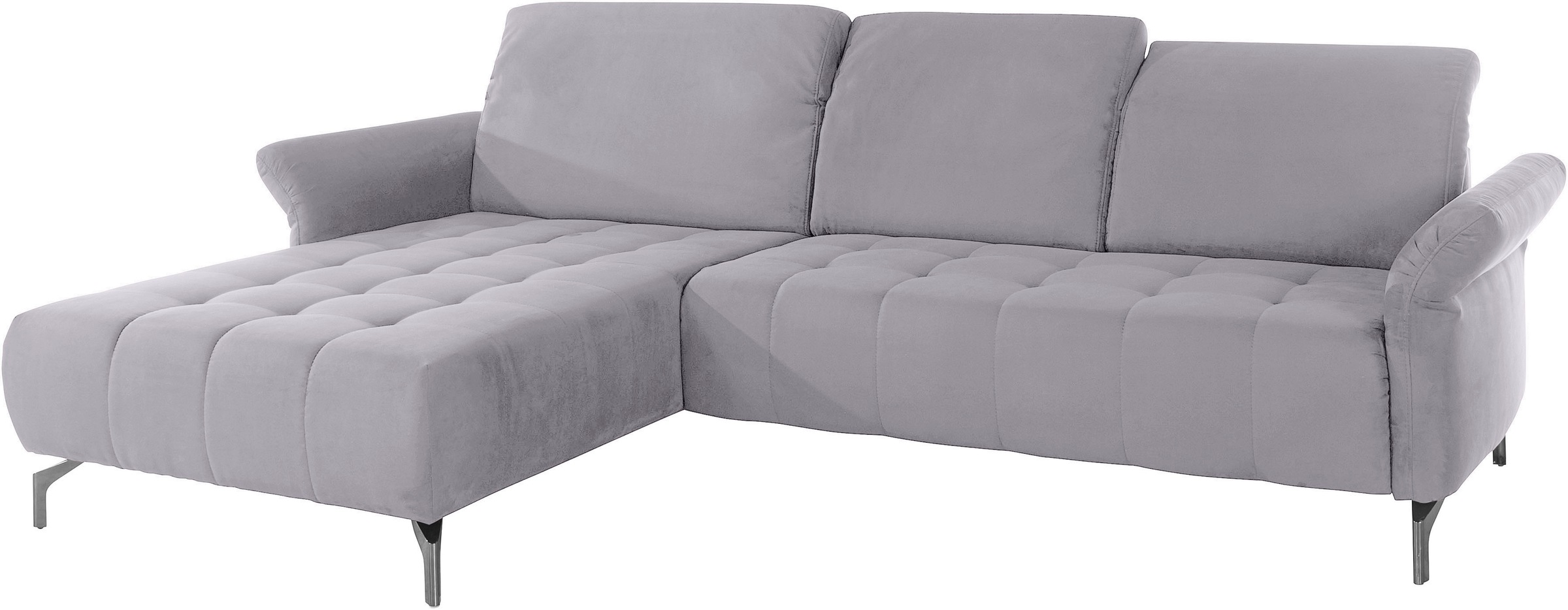 INOSIGN Ecksofa »Fresh L-Form«, Federkern, wahlweise Kopfteilverstellung und motorischer Vorziehsitz