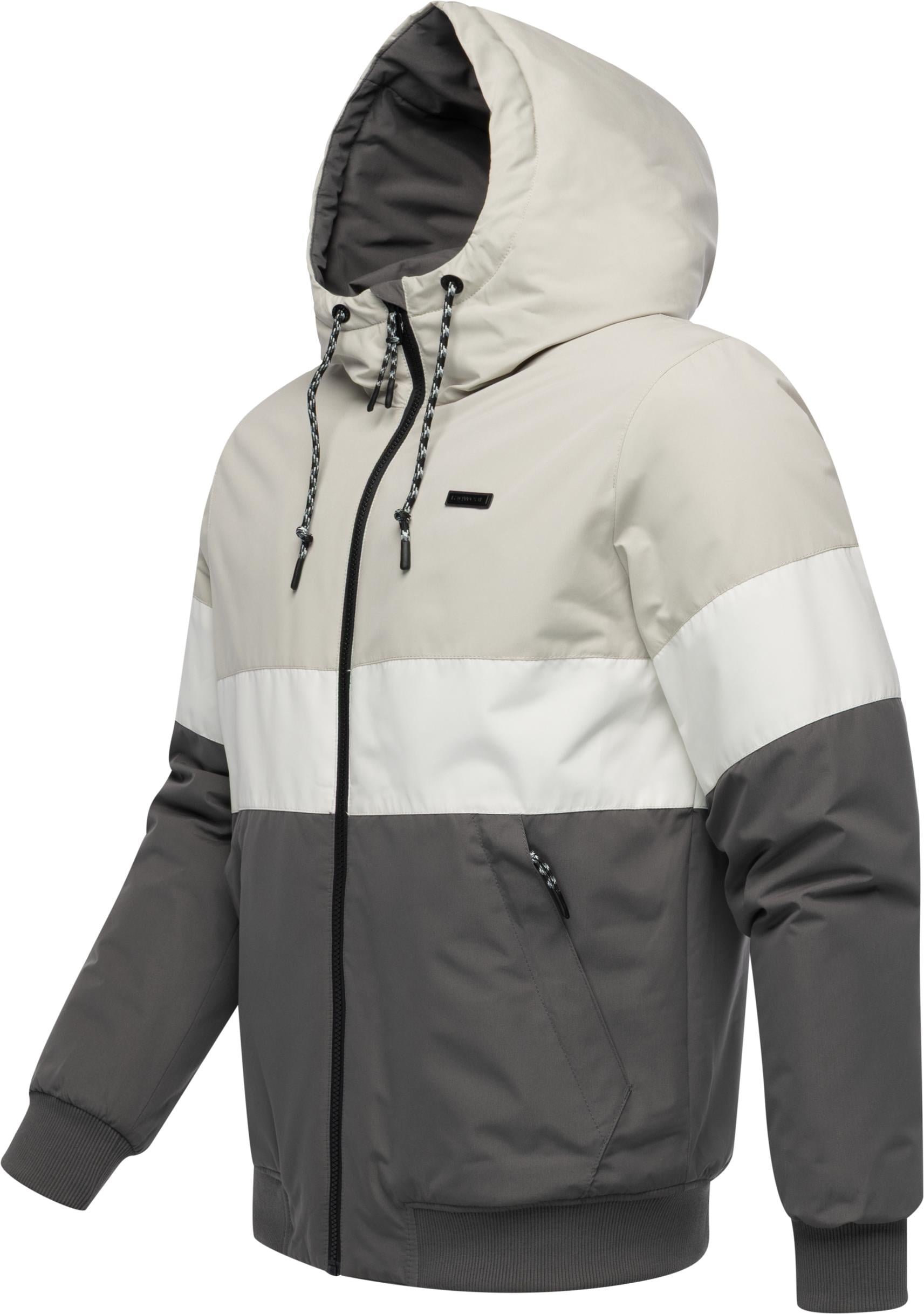 Ragwear Winterjacke »Jinig Warm YOUMODO«, mit Kapuze, Gefütterte Herren Colourblocking Bomberjacke mit Kapuze
