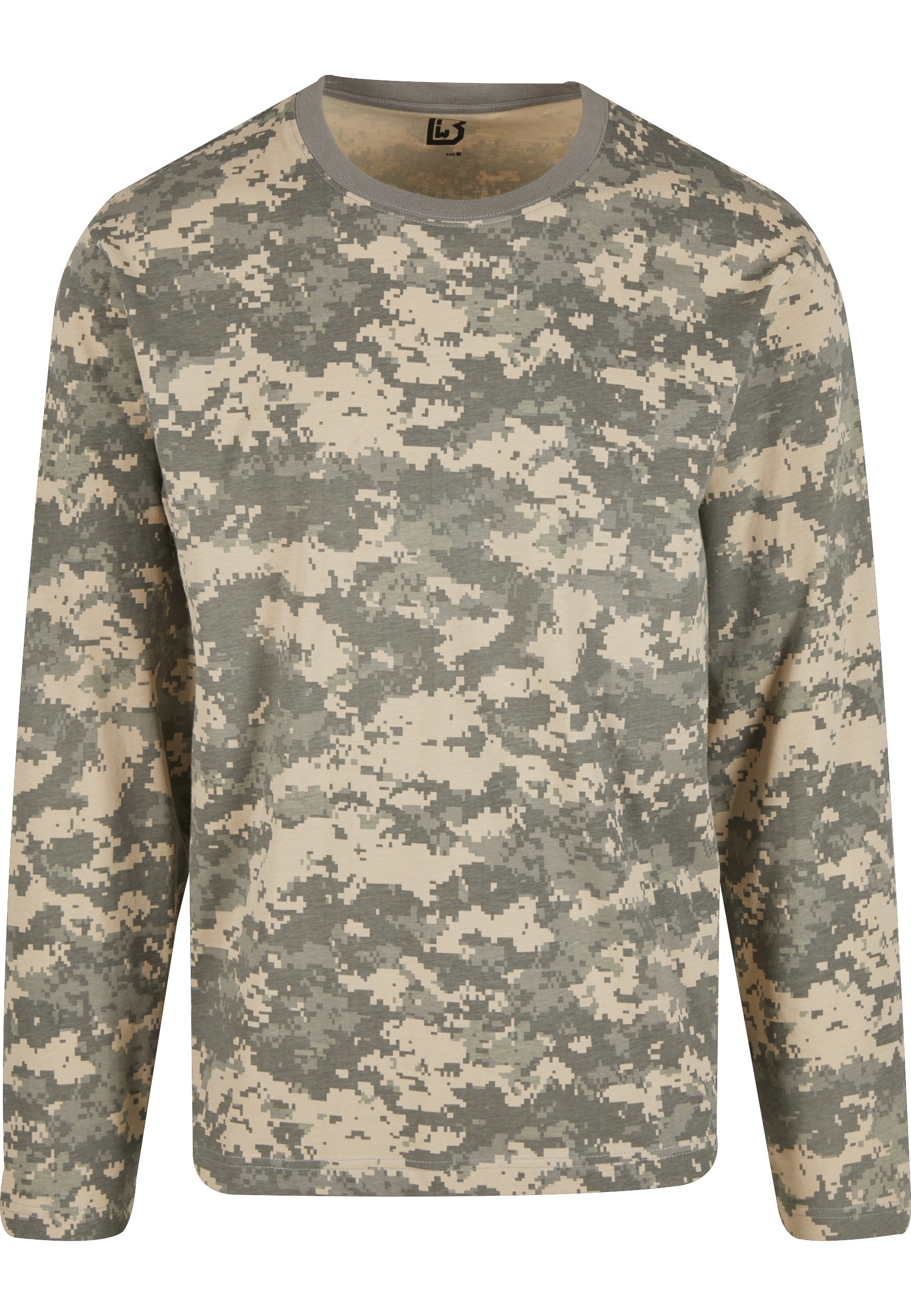 BRANDIT Herren Longsleeve "Brandit Brandit Premium Longsleeve Shirt"digital, Gr. XXL, unifarben, 100% Baumwolle, Shirts