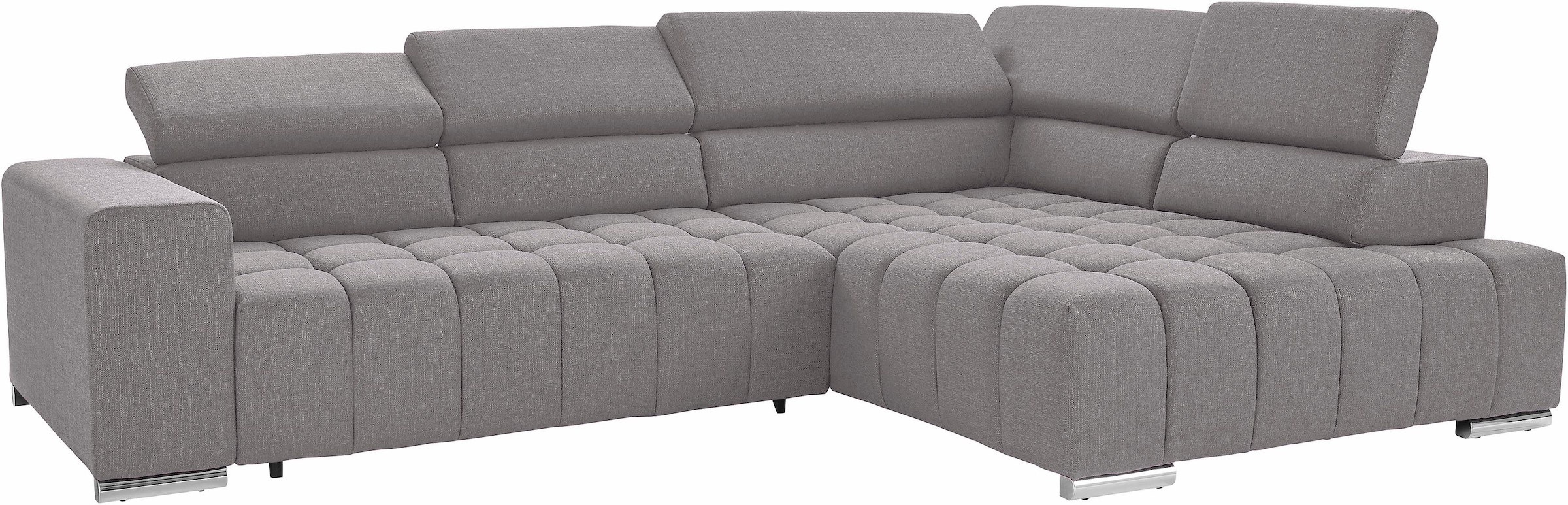 exxpo - sofa fashion Ecksofa Elias, L-Form, mit Kopf- bzw. Rückenverstellun günstig online kaufen