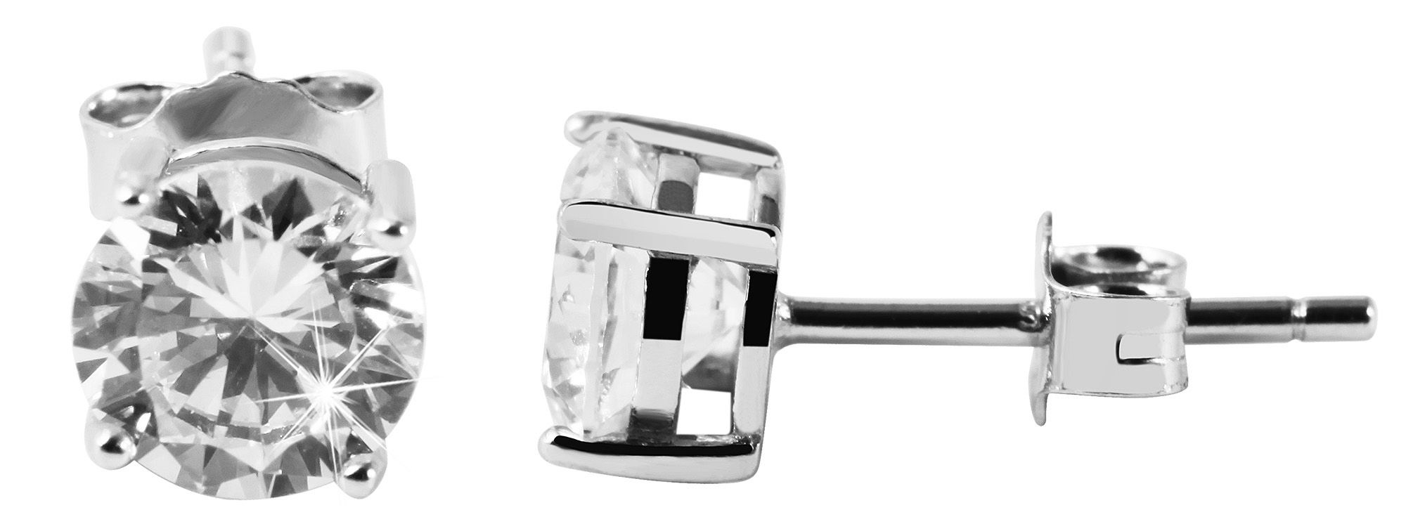 Adelia´s Paar Ohrhänger "Damen Ohrringe – Ohrstecker aus 925 Silber mit Zir günstig online kaufen