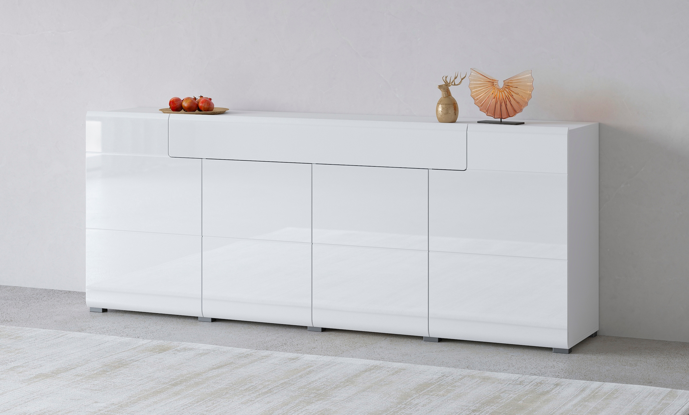 INOSIGN Sideboard "Toledo,Breite 208cm,moderne Kommode mit dekorative Fräsu günstig online kaufen