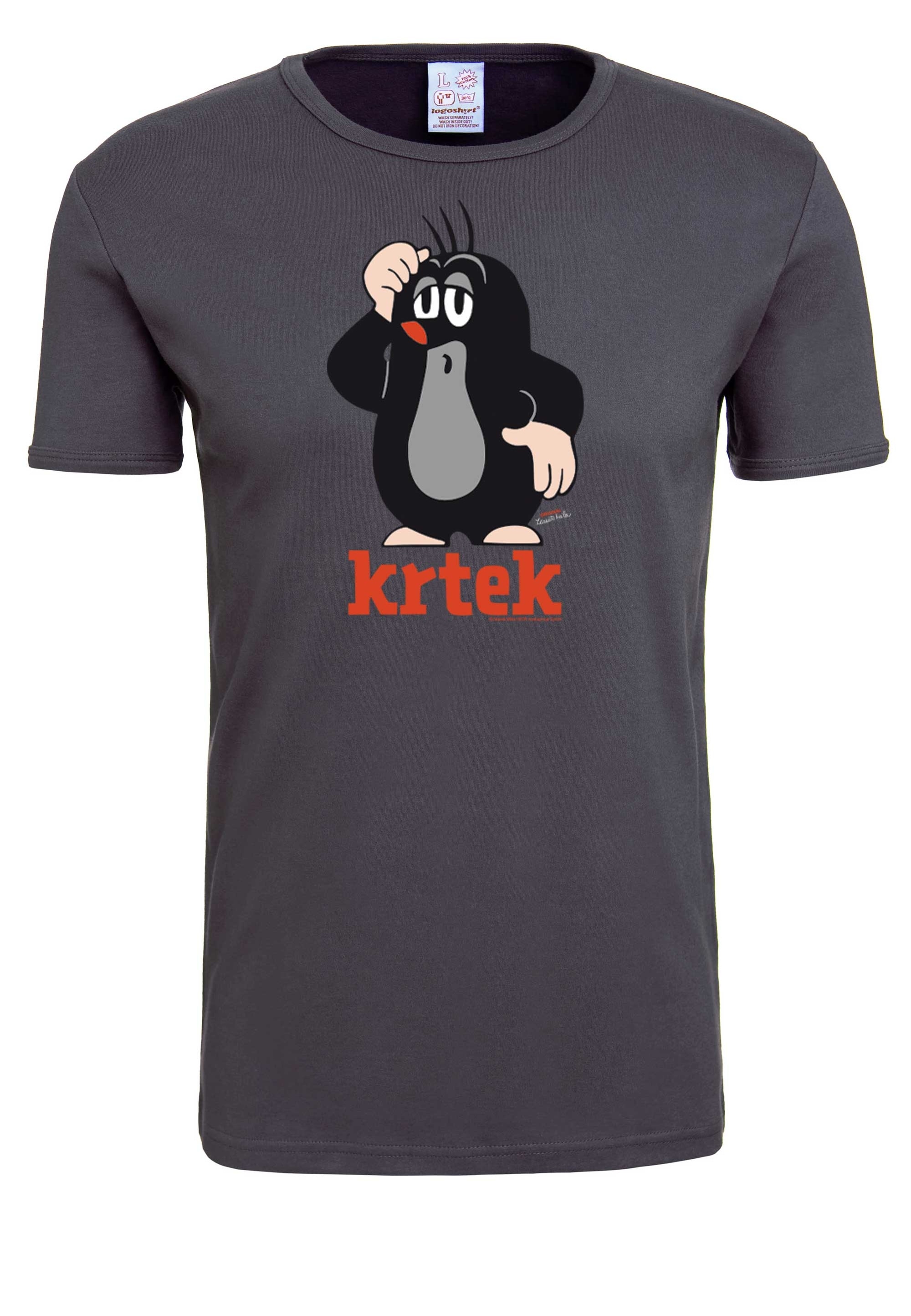 LOGOSHIRT T-Shirt »Der kleine Maulwurf Krtek«, mit coolem Der kleine Maulwurf-Print