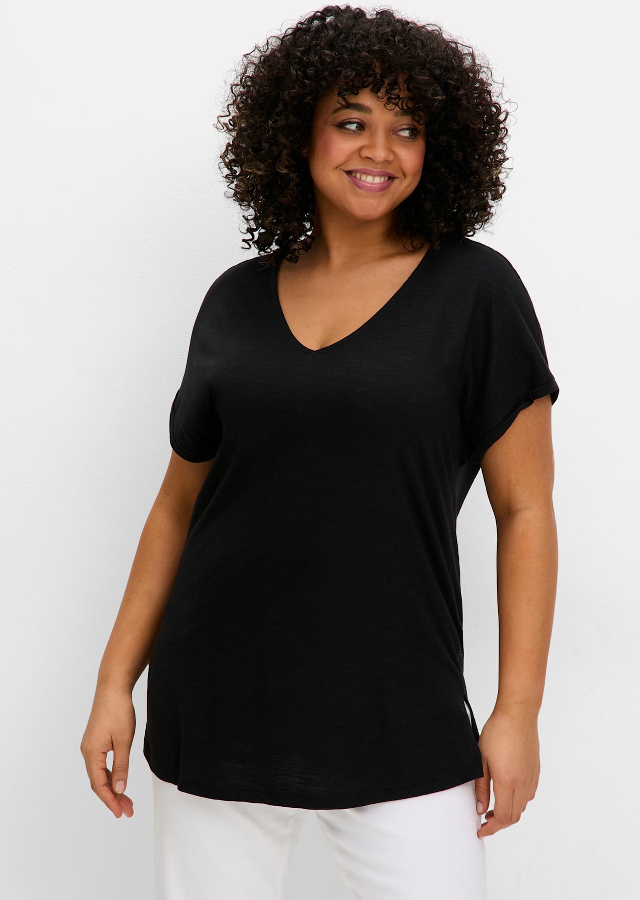 Sheego T-Shirt "T-Shirt", (1 tlg.) günstig online kaufen